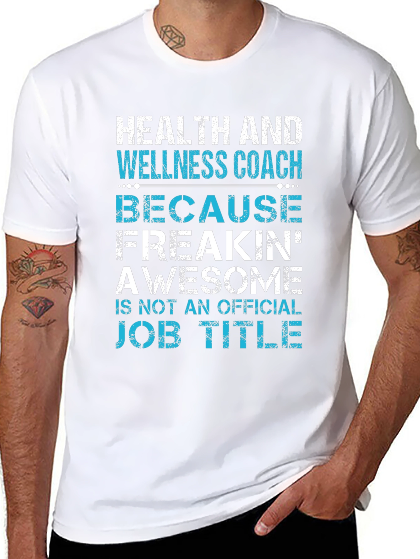 Health and Wellness Coach T-Shirt Funny Job Title Tee