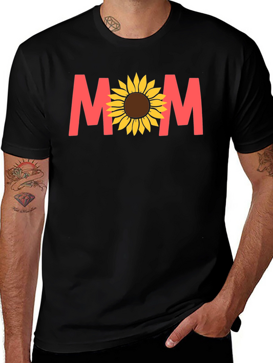 Mom Sunflower Graphic Tee - Cute Womens T-Shirt