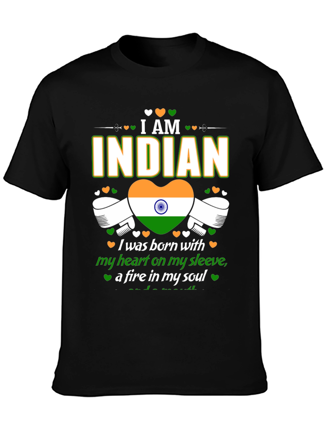 I AM INDIAN Graphic Tee - Patriotic T-Shirt