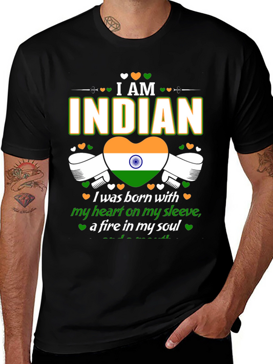 I AM INDIAN Graphic Tee - Patriotic T-Shirt