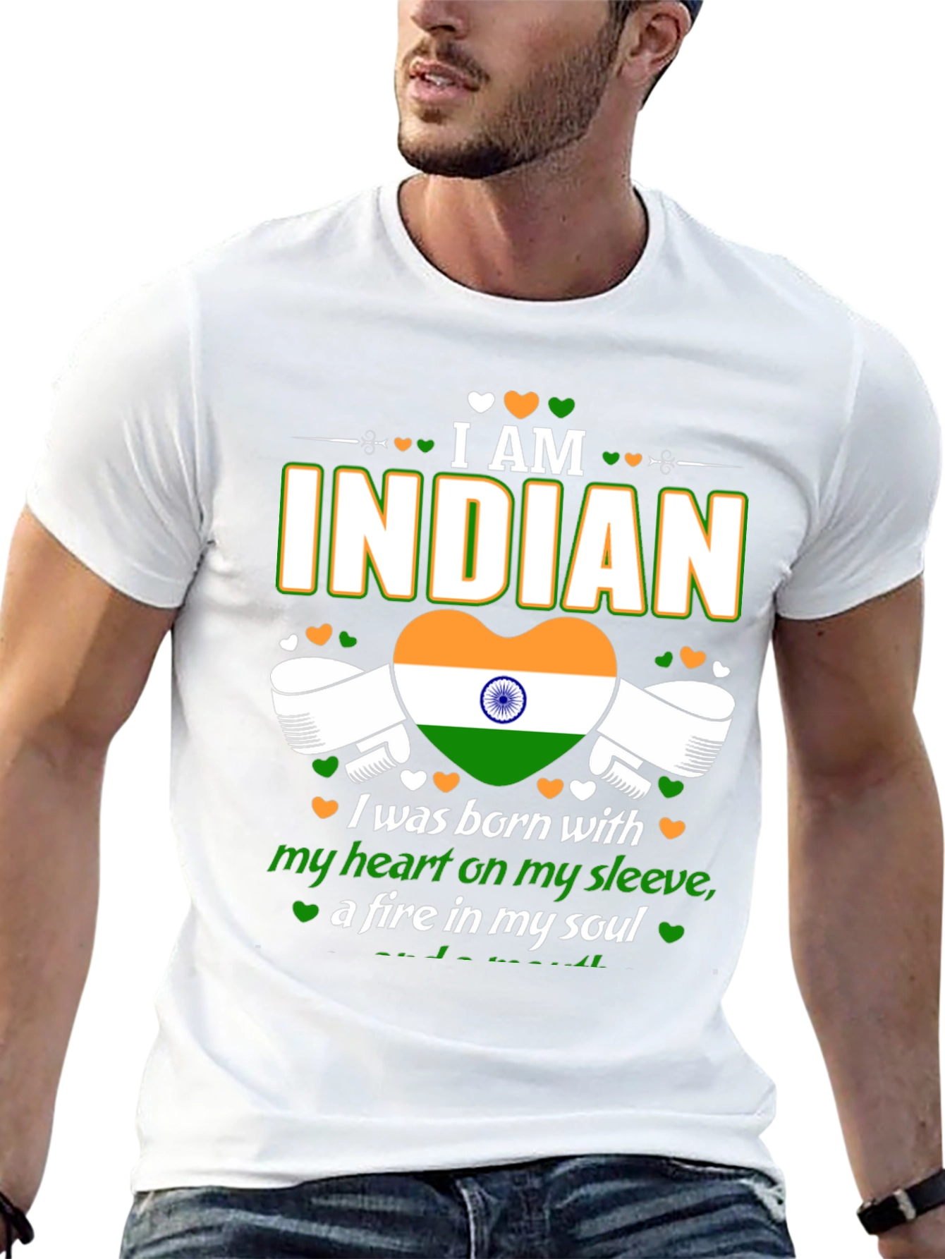 I AM INDIAN Graphic Tee - Patriotic T-Shirt