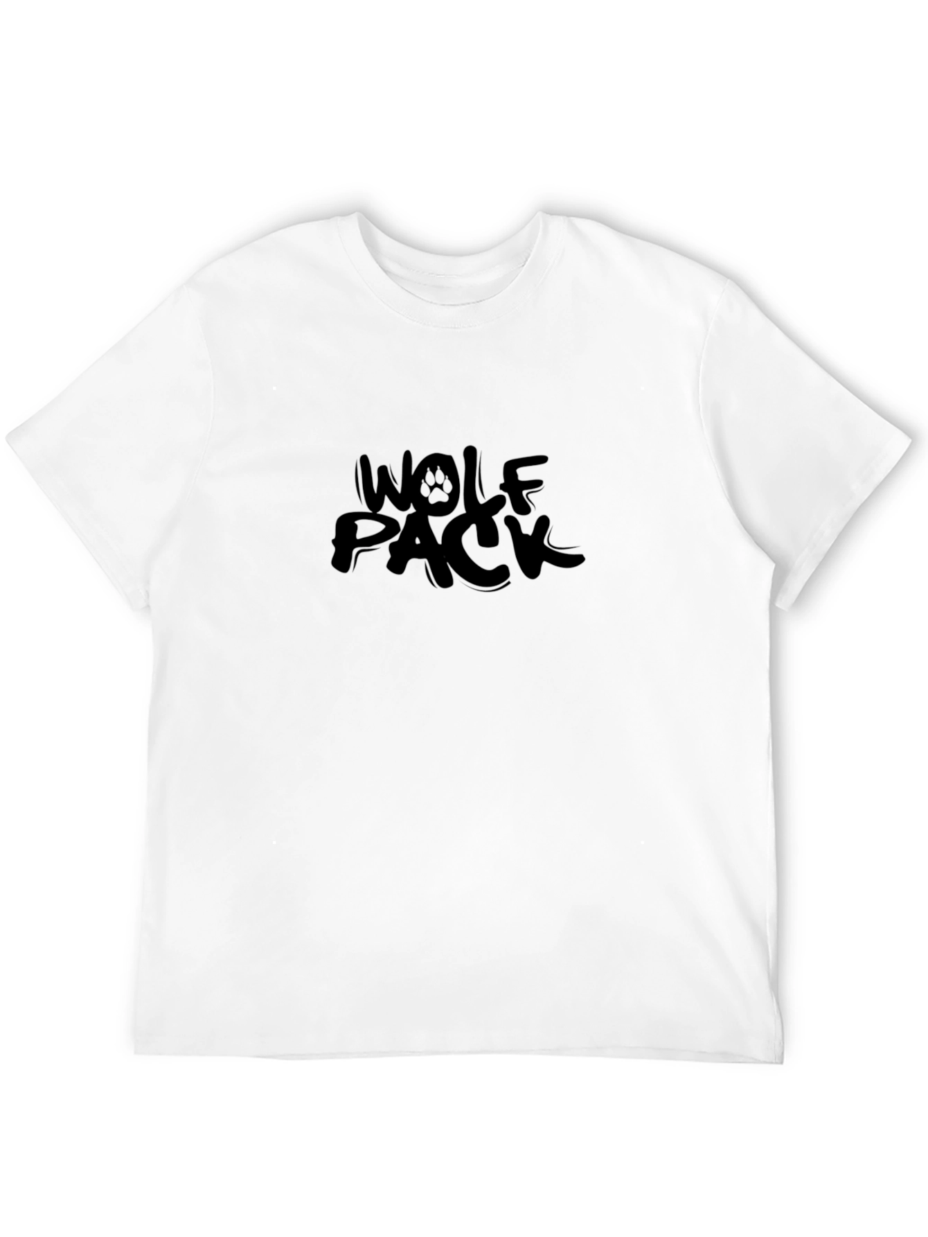 Wolf Pack Graphic Black T-Shirt
