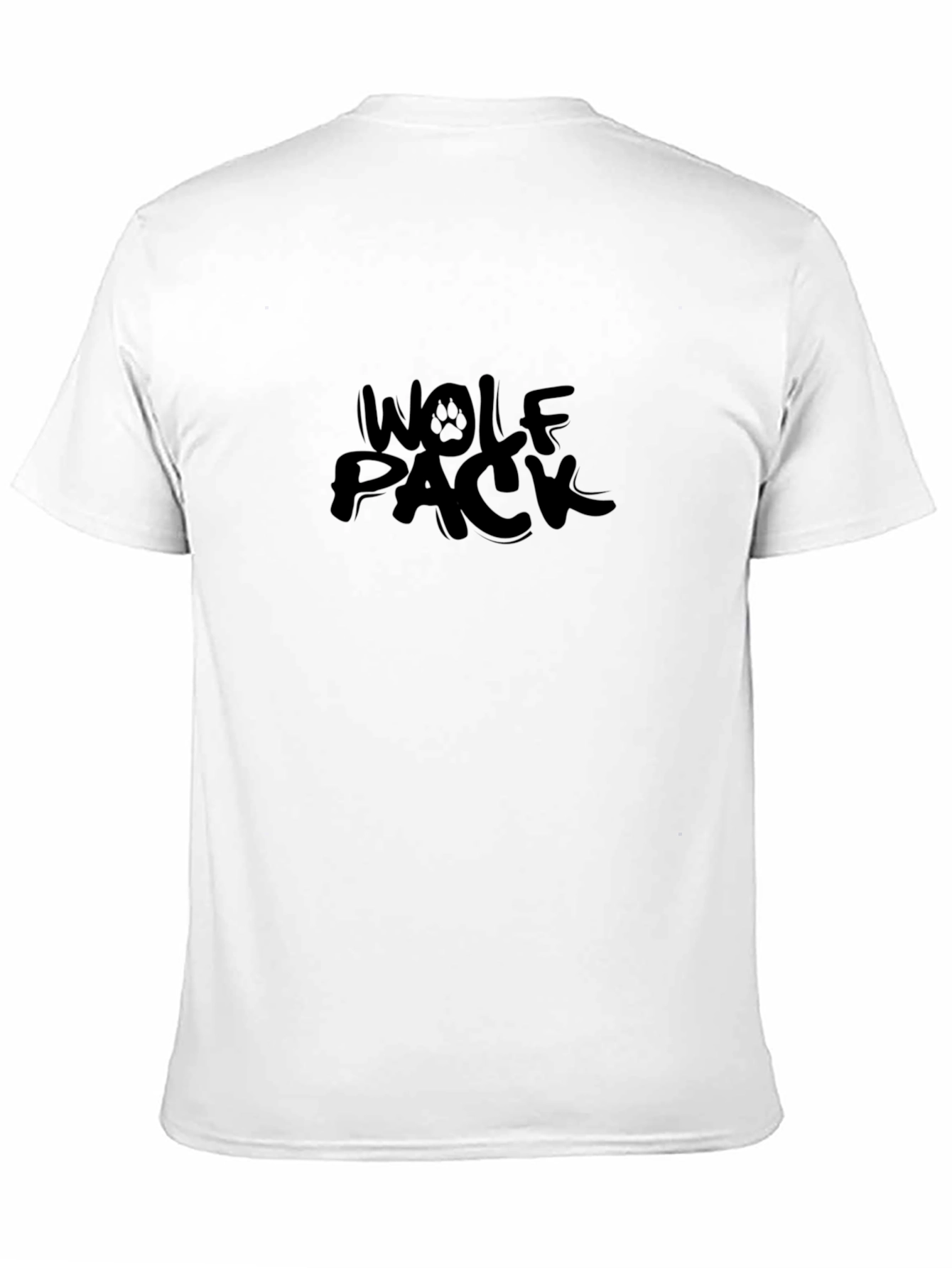 Wolf Pack Graphic Black T-Shirt