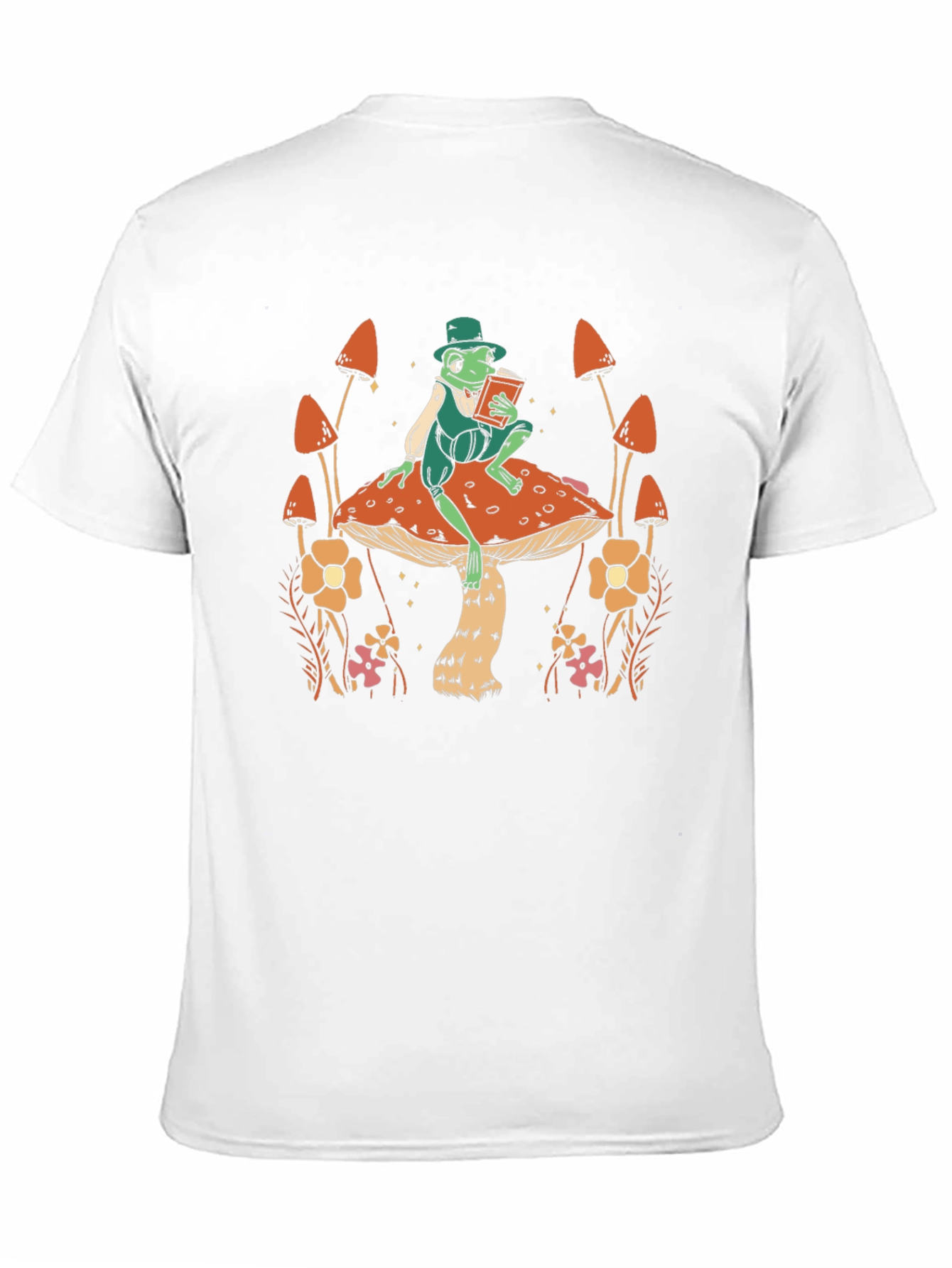 Whimsical Frog on Mushroom T-Shirt