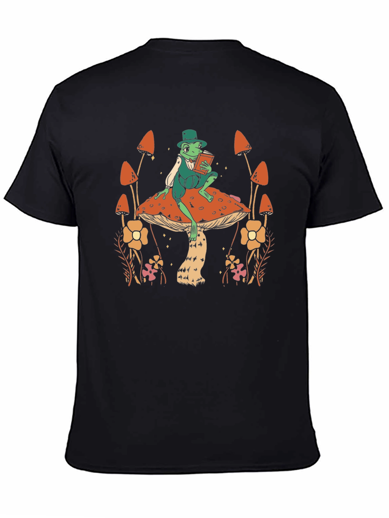 Whimsical Frog on Mushroom T-Shirt