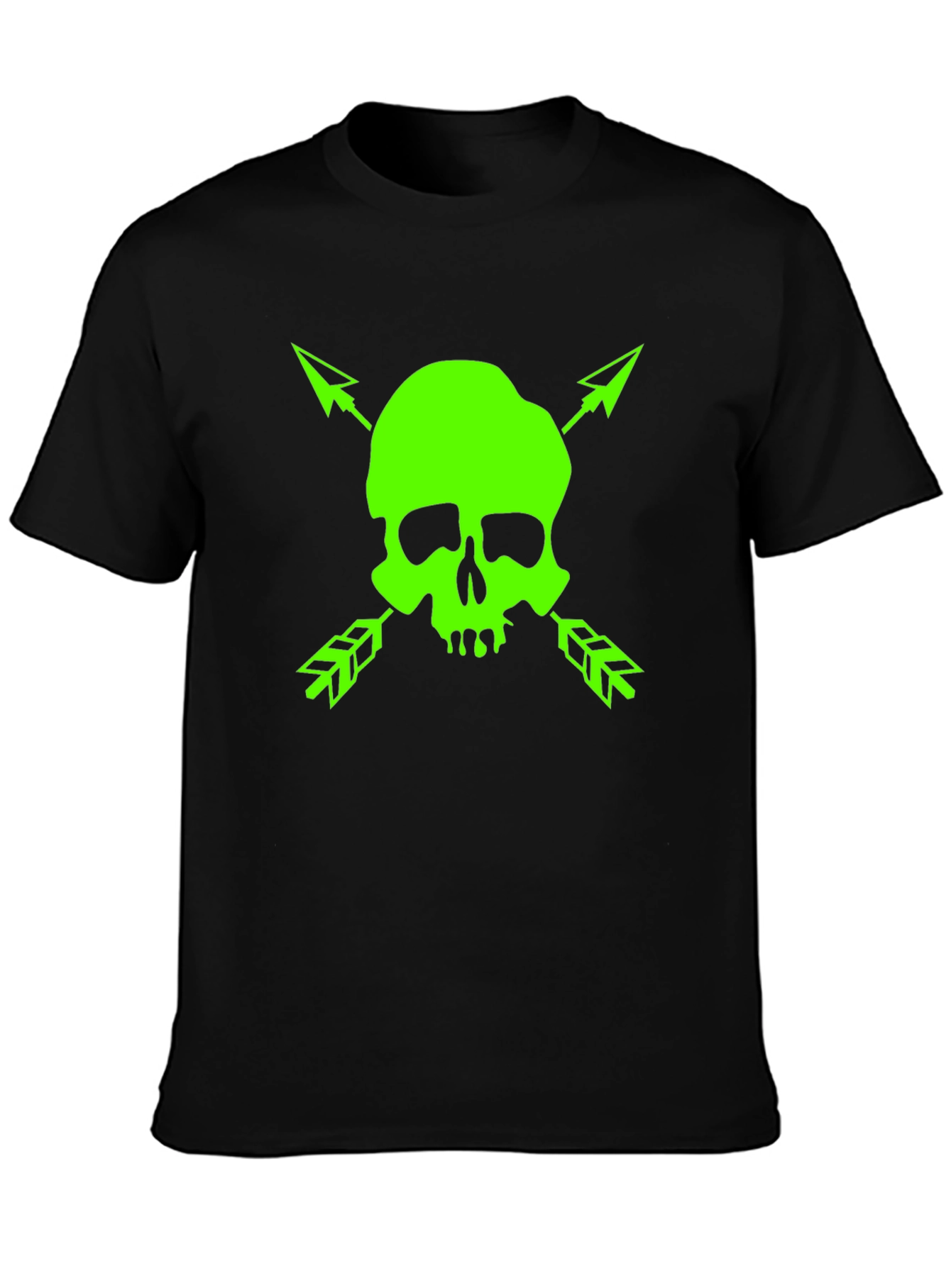 Skull & Arrows Graphic Tee - Bold Black T-Shirt