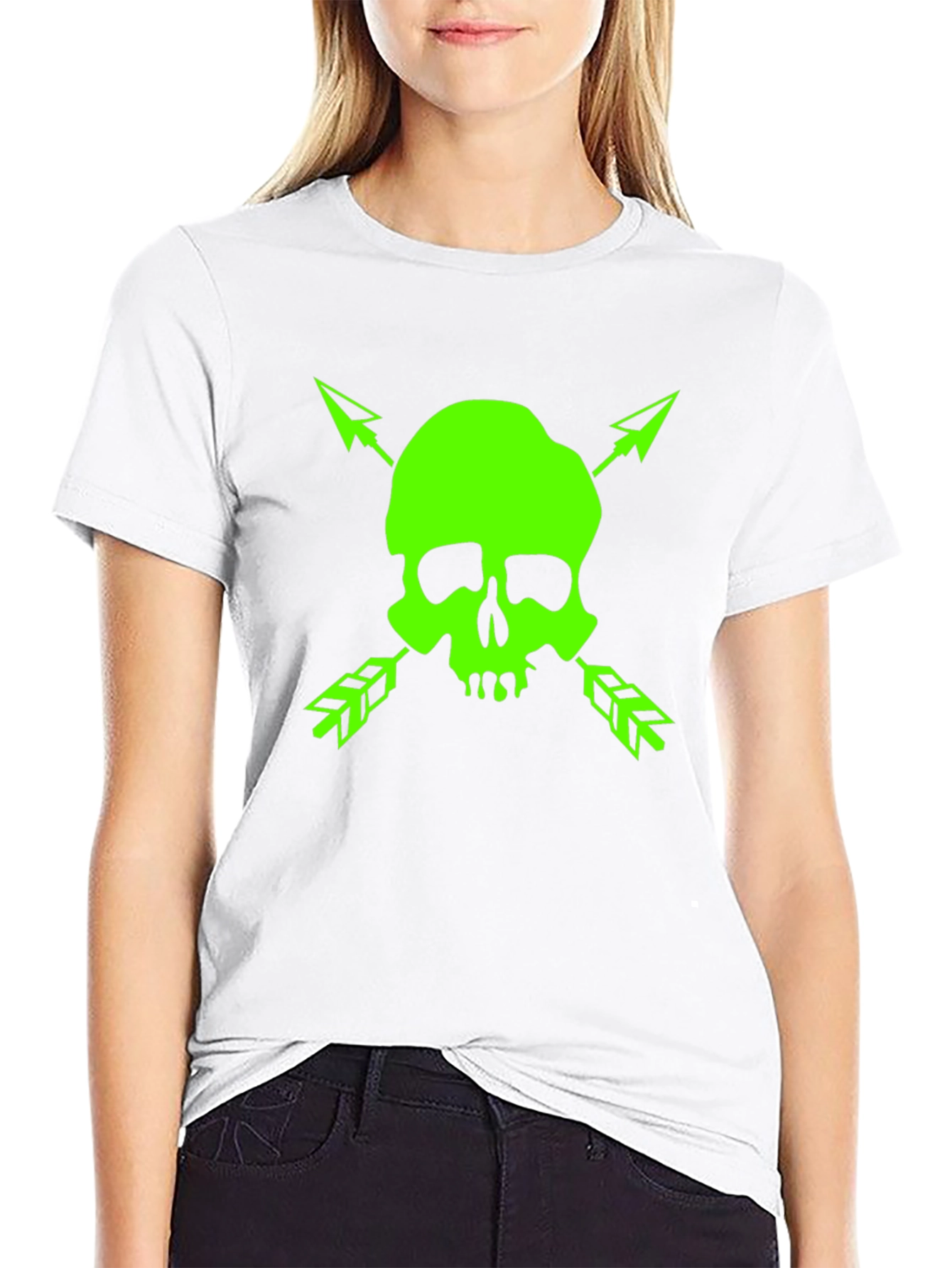 Skull & Arrows Graphic Tee - Bold Black T-Shirt