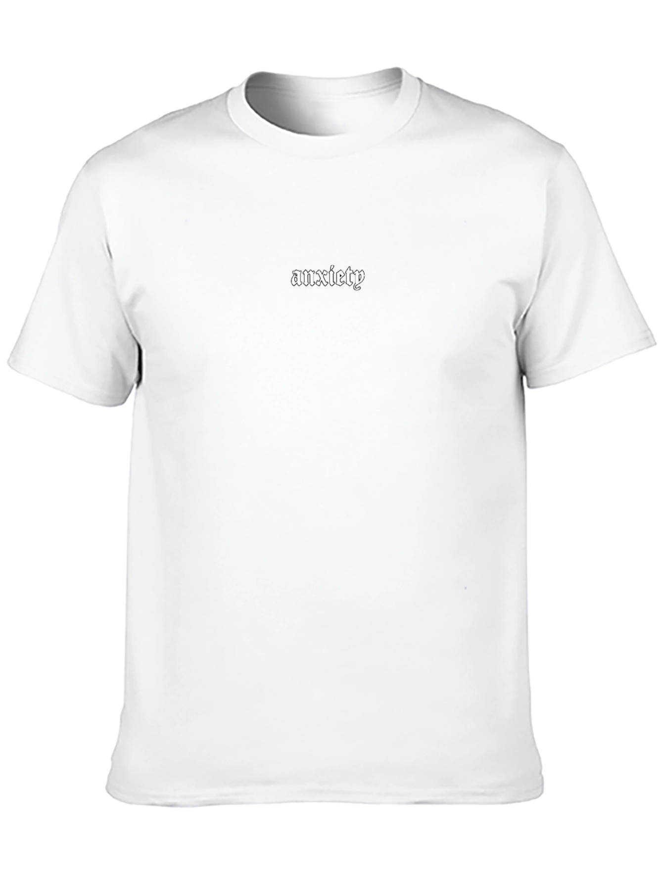 Anxiety T-Shirt - Gothic Script Black Tee