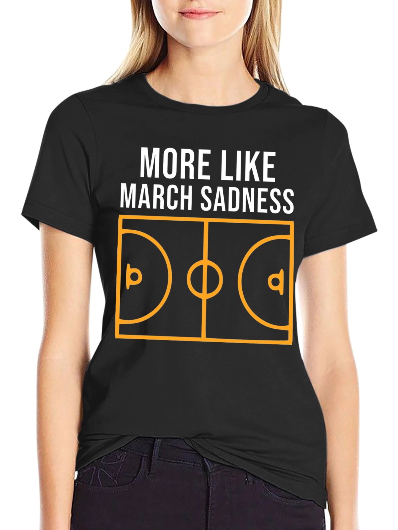 March Sadness Graphic Tee - Basketball Season Humor