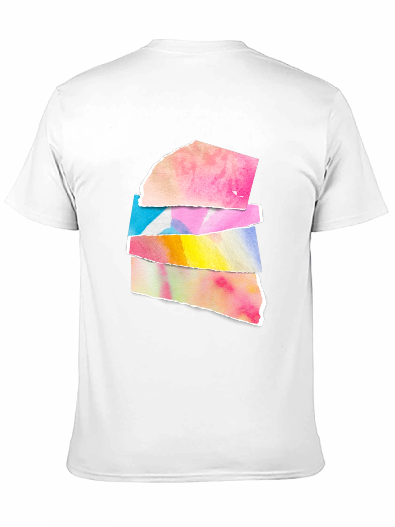 Abstract Watercolor Black T-Shirt