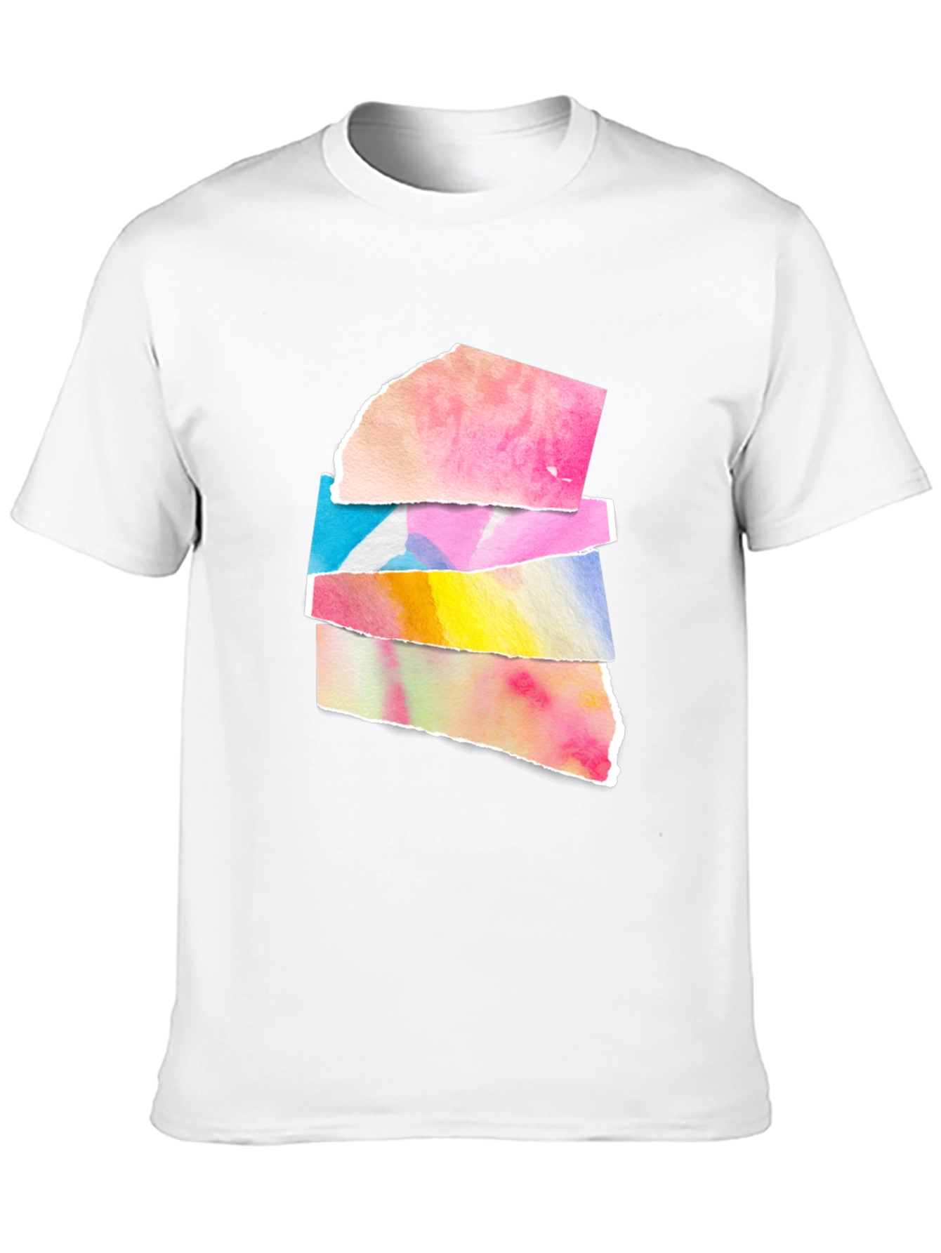 Abstract Watercolor Black T-Shirt
