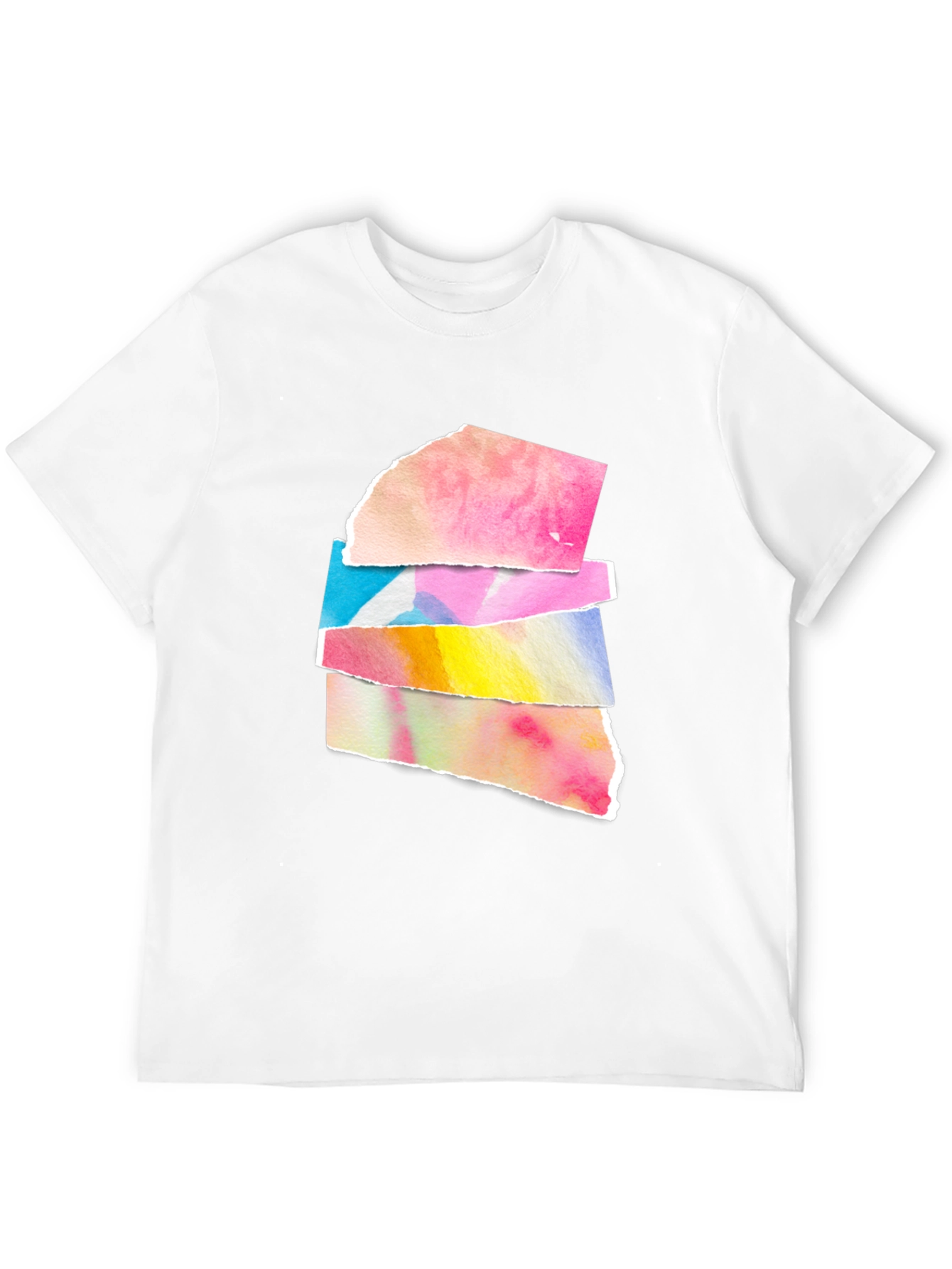 Abstract Watercolor Black T-Shirt