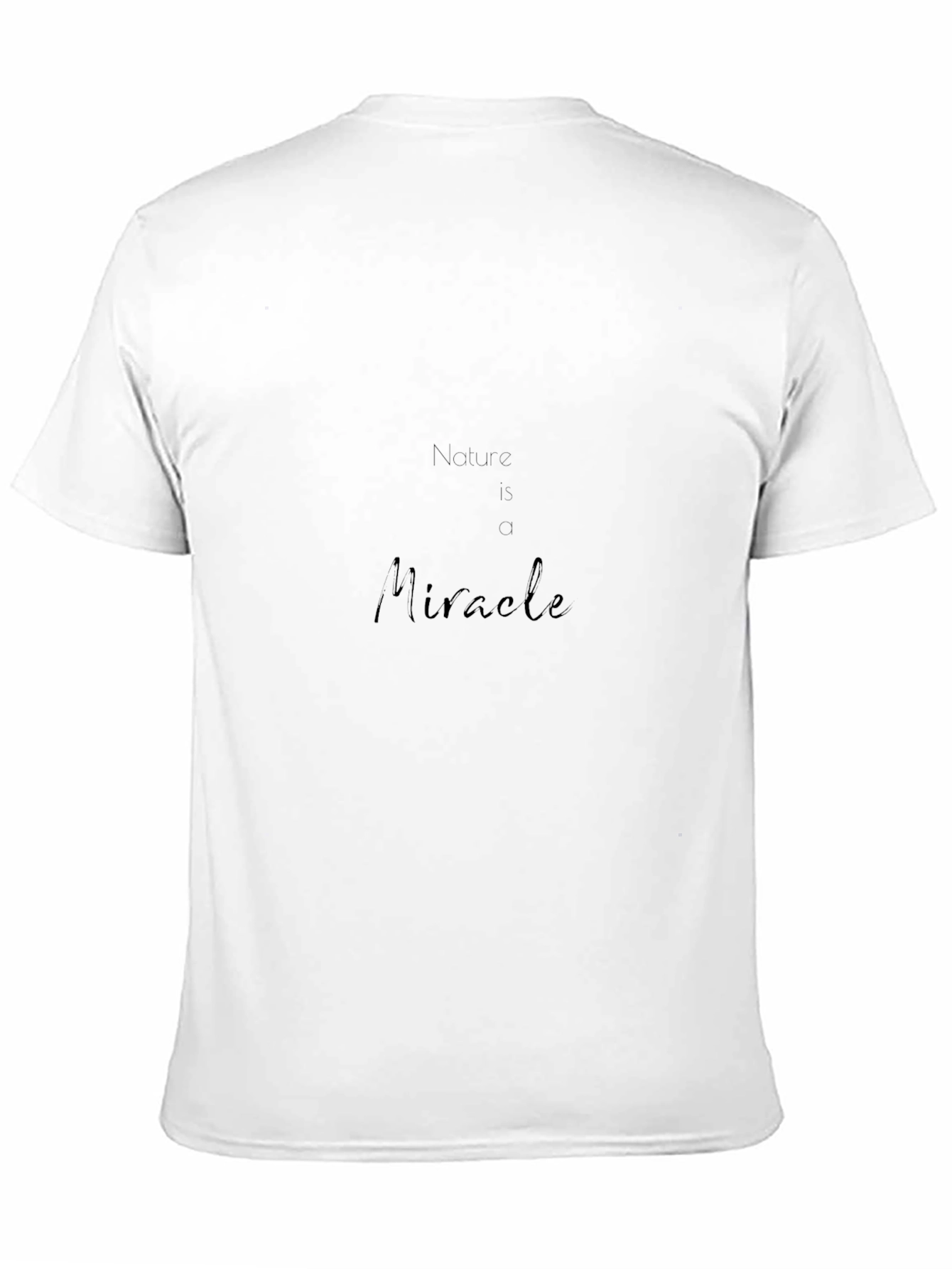 Nature is Miracle Black Graphic Tee