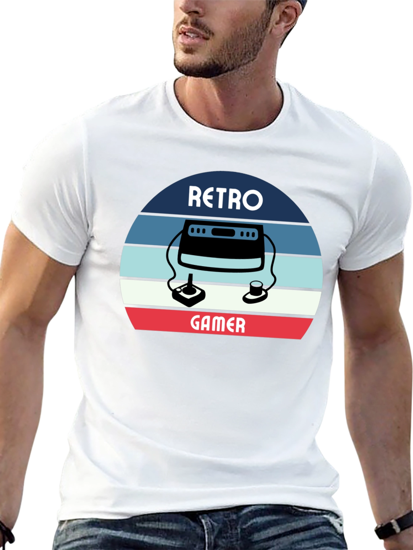 Retro Gamer T-Shirt - Classic Console Design