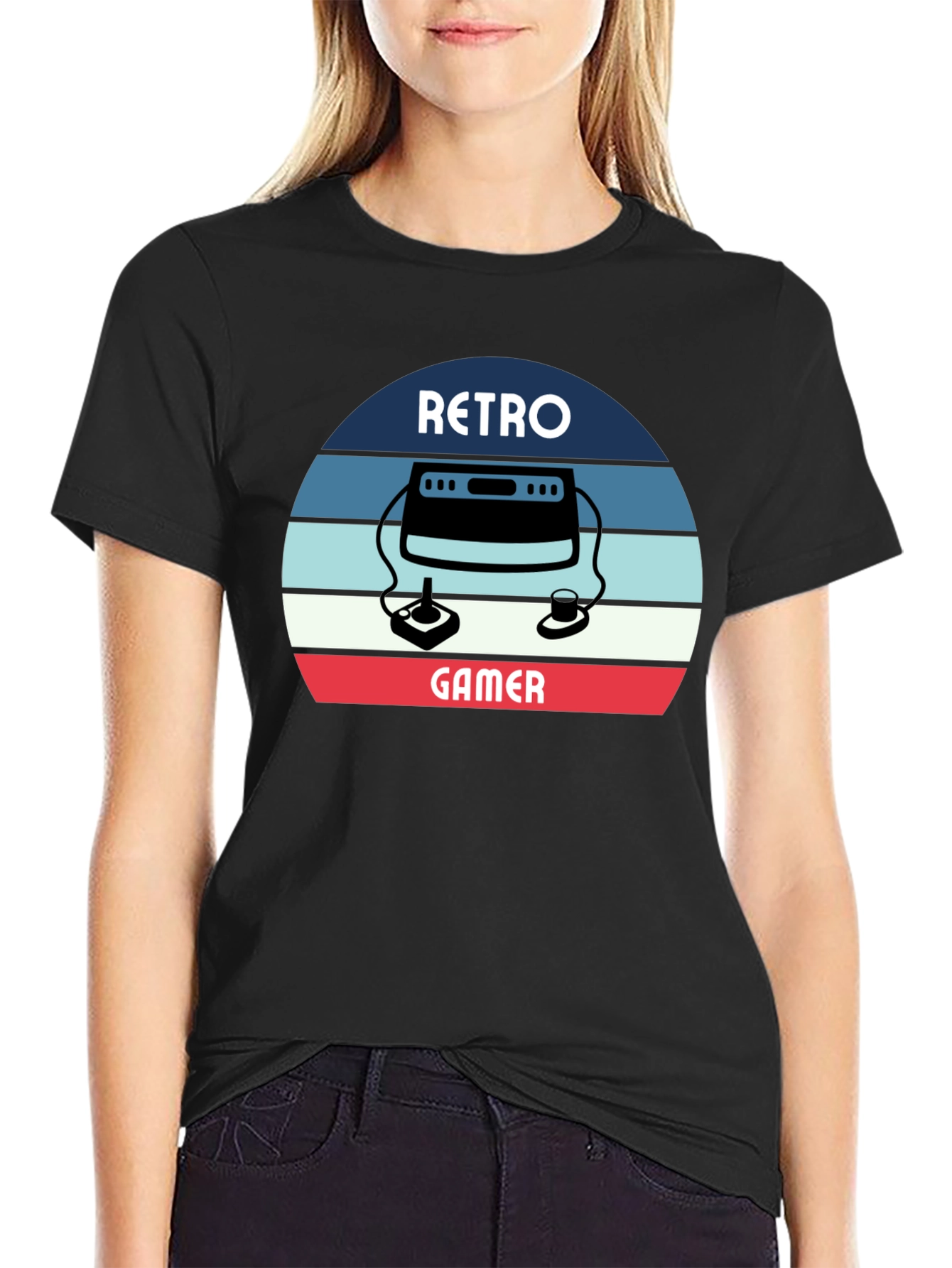 Retro Gamer T-Shirt - Classic Console Design