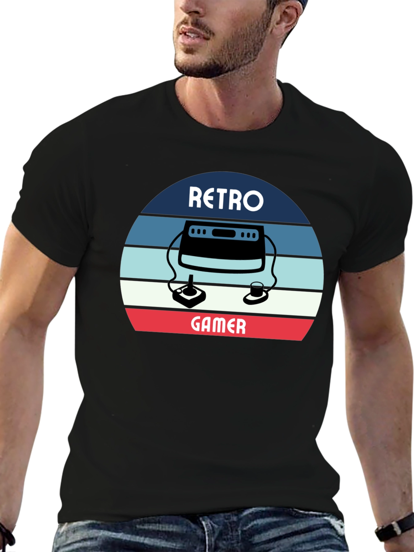 Retro Gamer T-Shirt - Classic Console Design