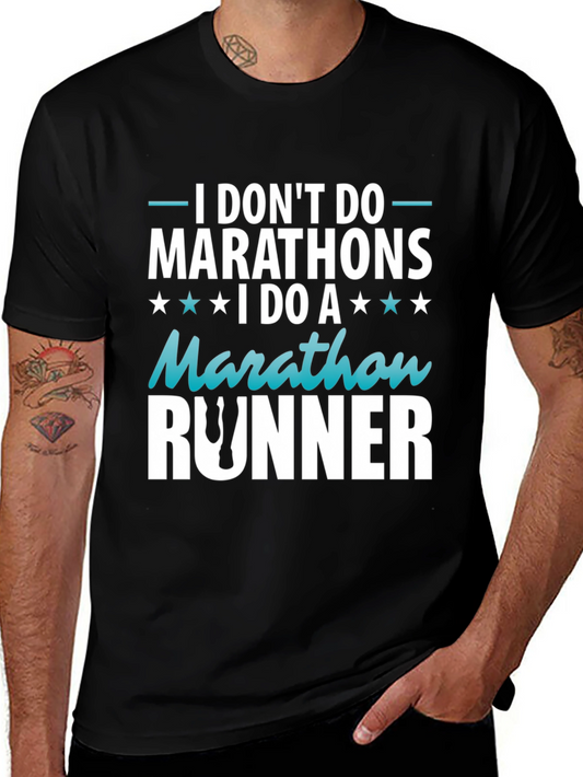 Marathon Runner Graphic T-Shirt Running Tee