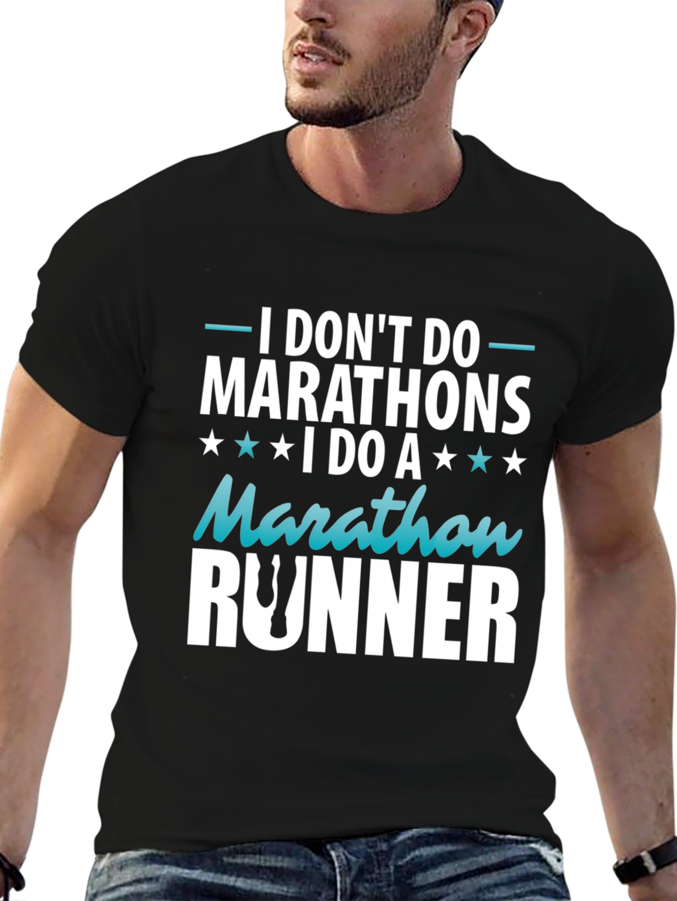 Marathon Runner Graphic T-Shirt Running Tee
