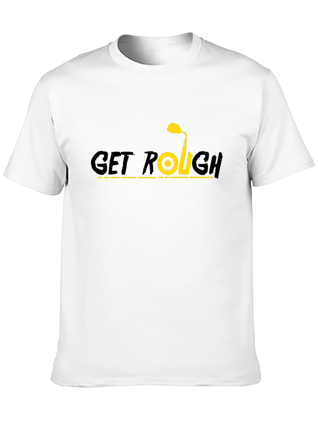 Get Rough Graphic T-Shirt - Black Cotton Tee