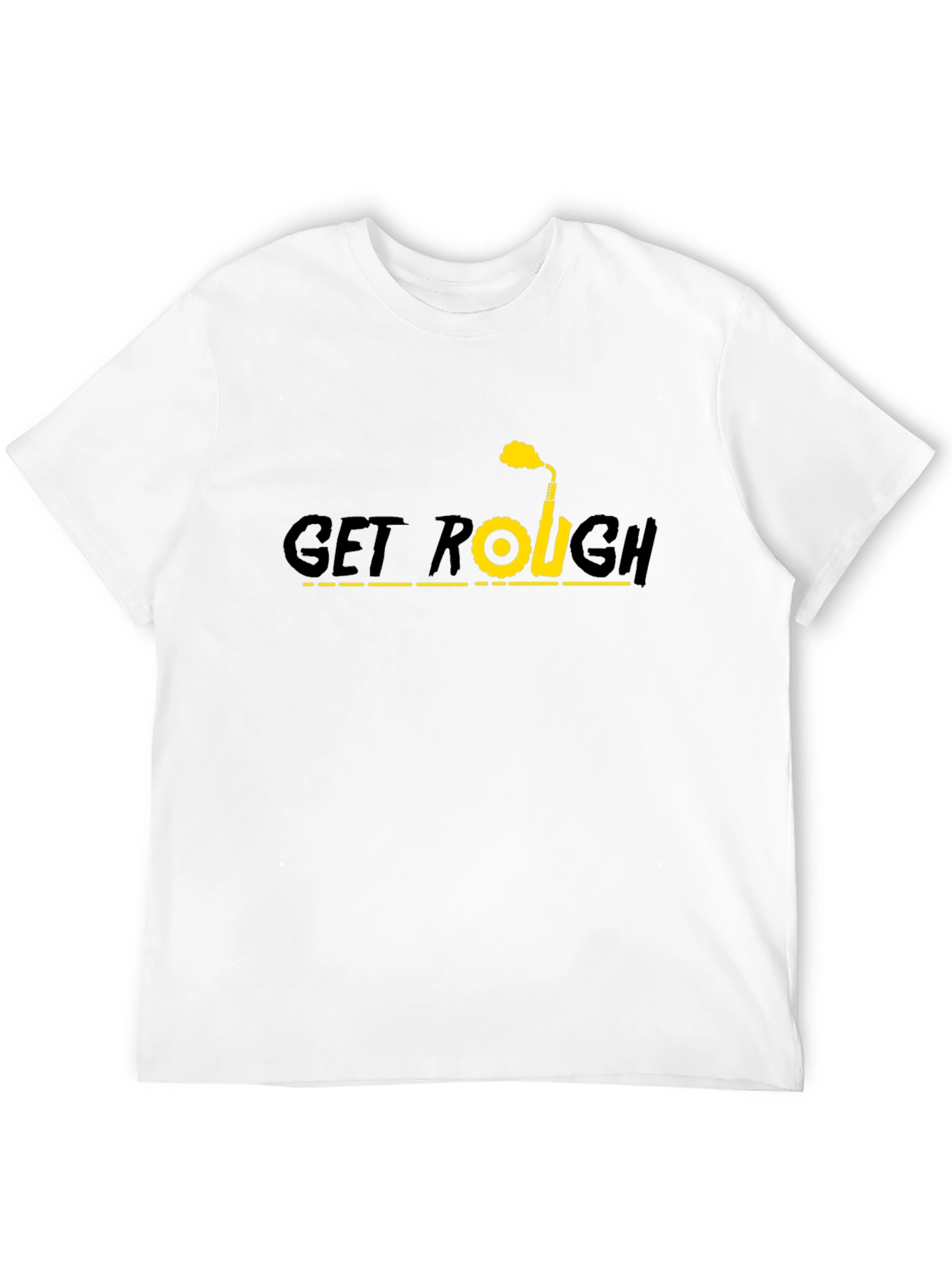 Get Rough Graphic T-Shirt - Black Cotton Tee