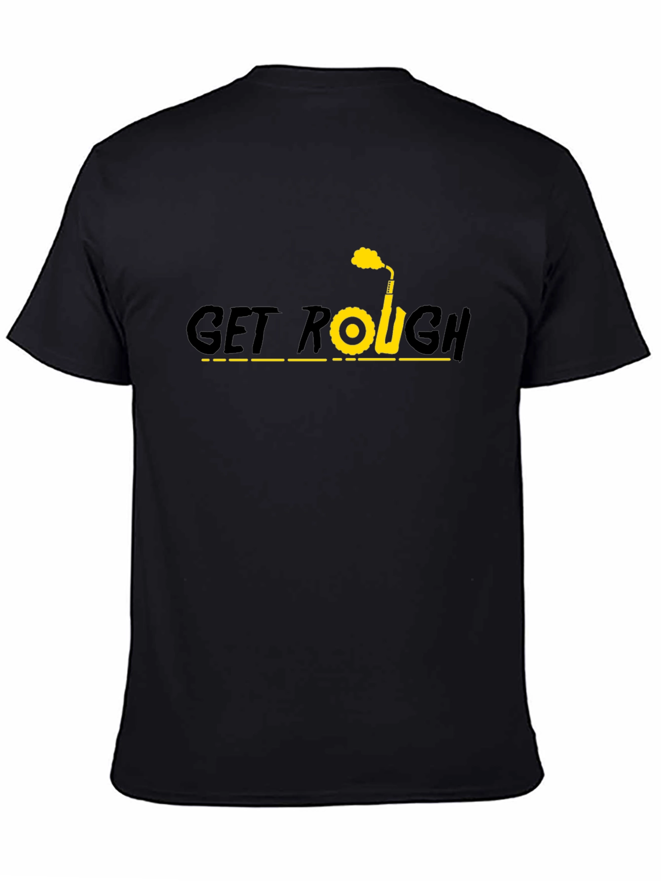 Get Rough Graphic T-Shirt - Black Cotton Tee