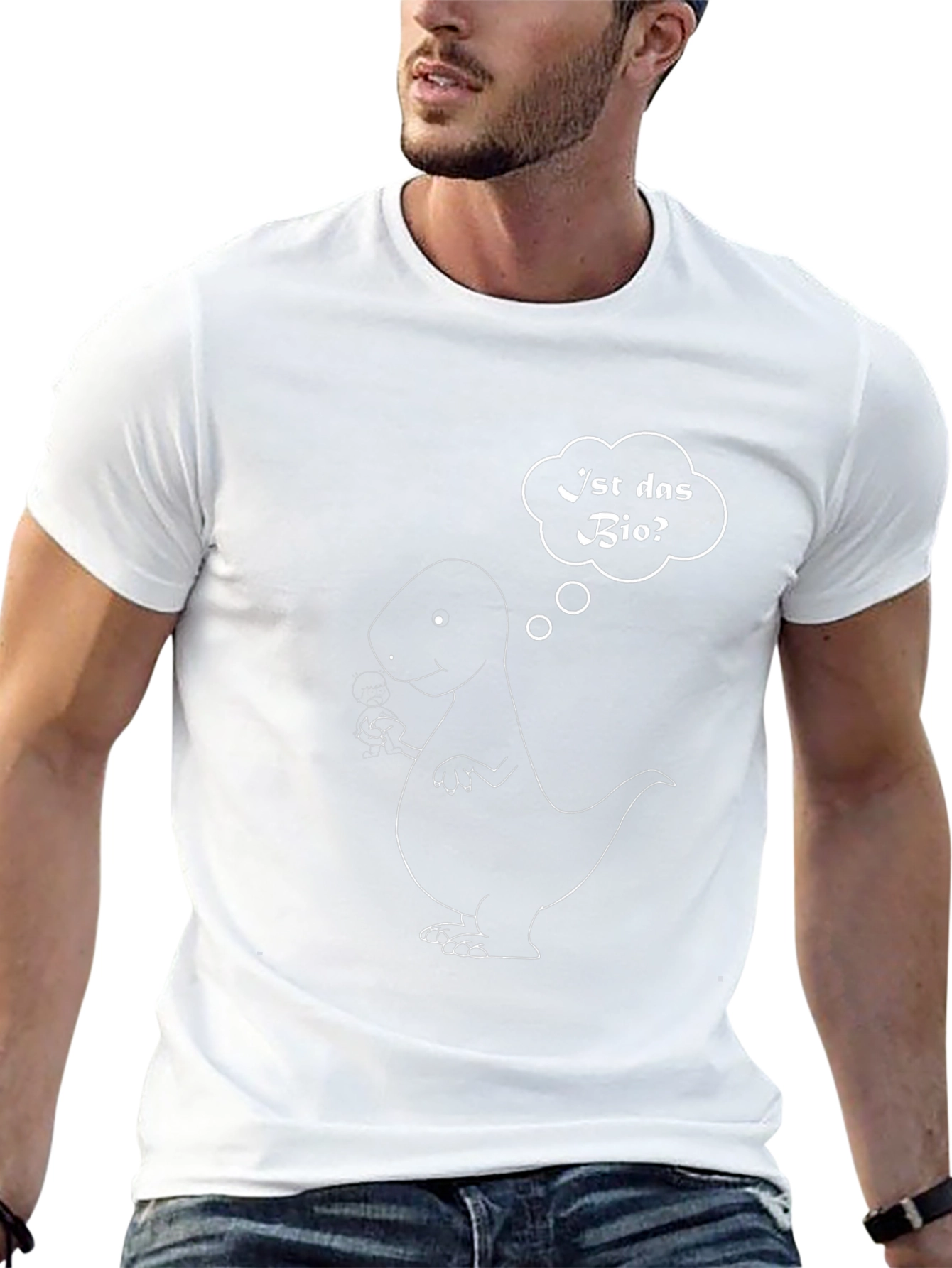 Dino Bio T-Shirt - Funny Organic Dinosaur Tee