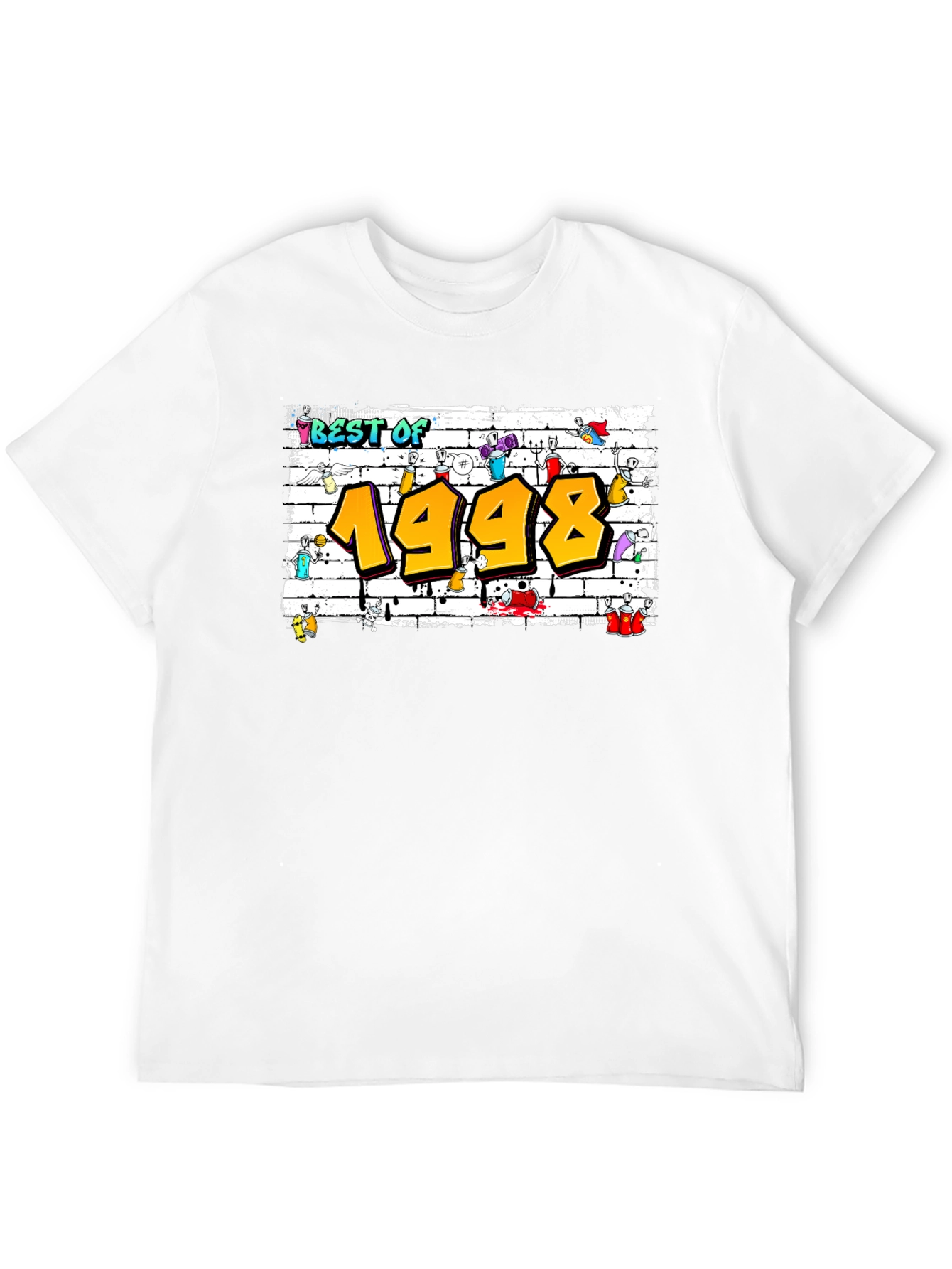 Best of 1998 Graffiti Style Black T-Shirt
