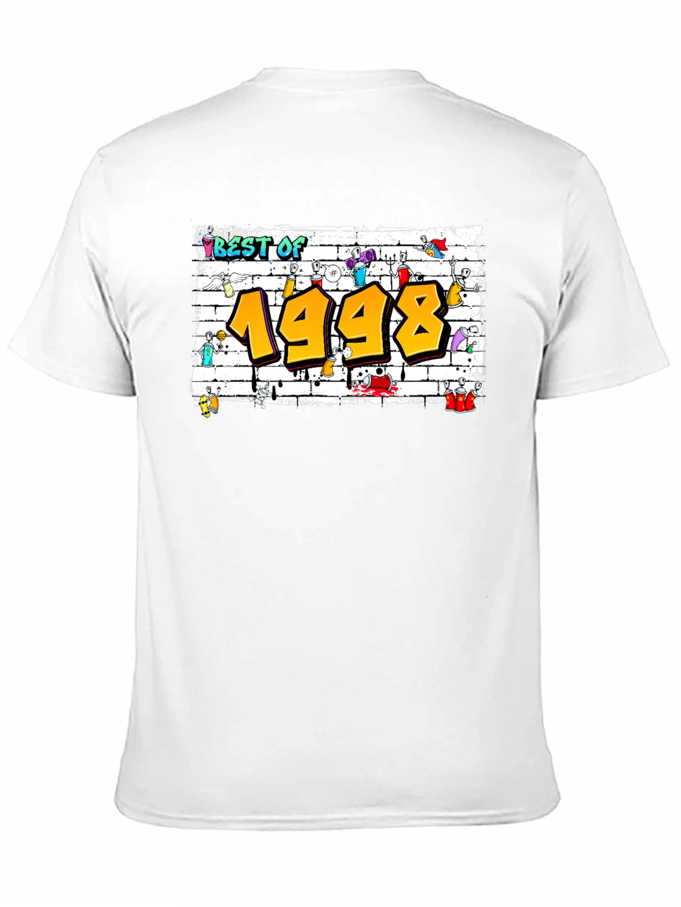 Best of 1998 Graffiti Style Black T-Shirt