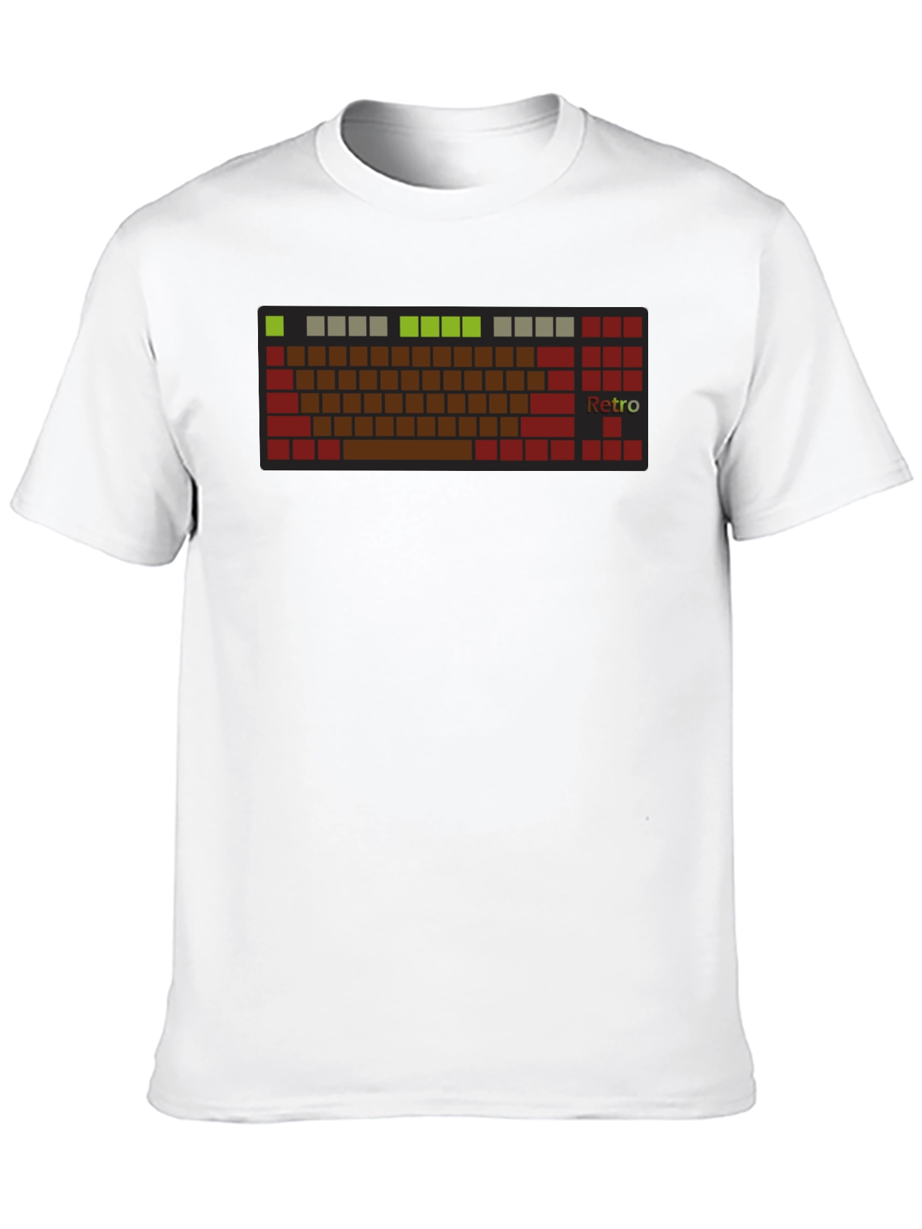 Retro Keyboard T-Shirt - Black Tee