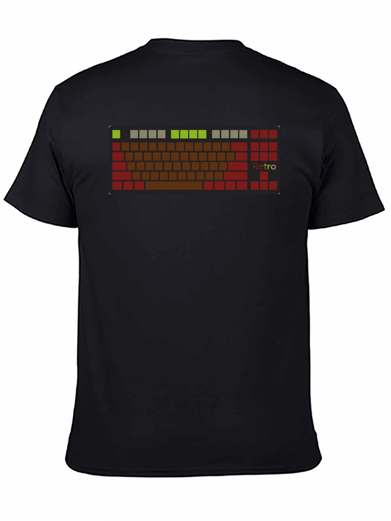 Retro Keyboard T-Shirt - Black Tee