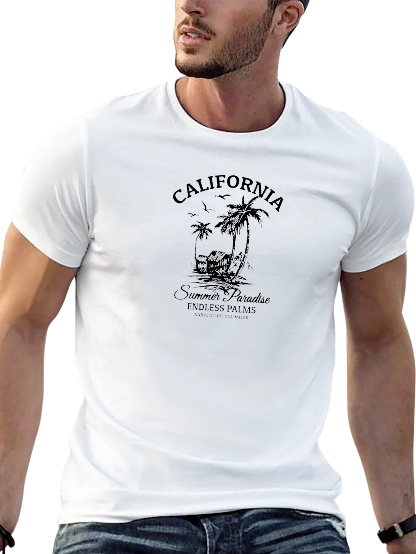 California Summer Paradise Graphic Tee