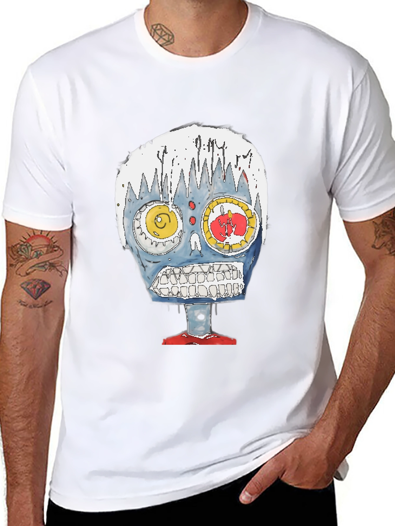 Unique Graphic Print Tee