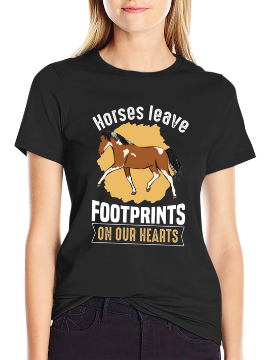Horses Leave Footprints T-Shirt