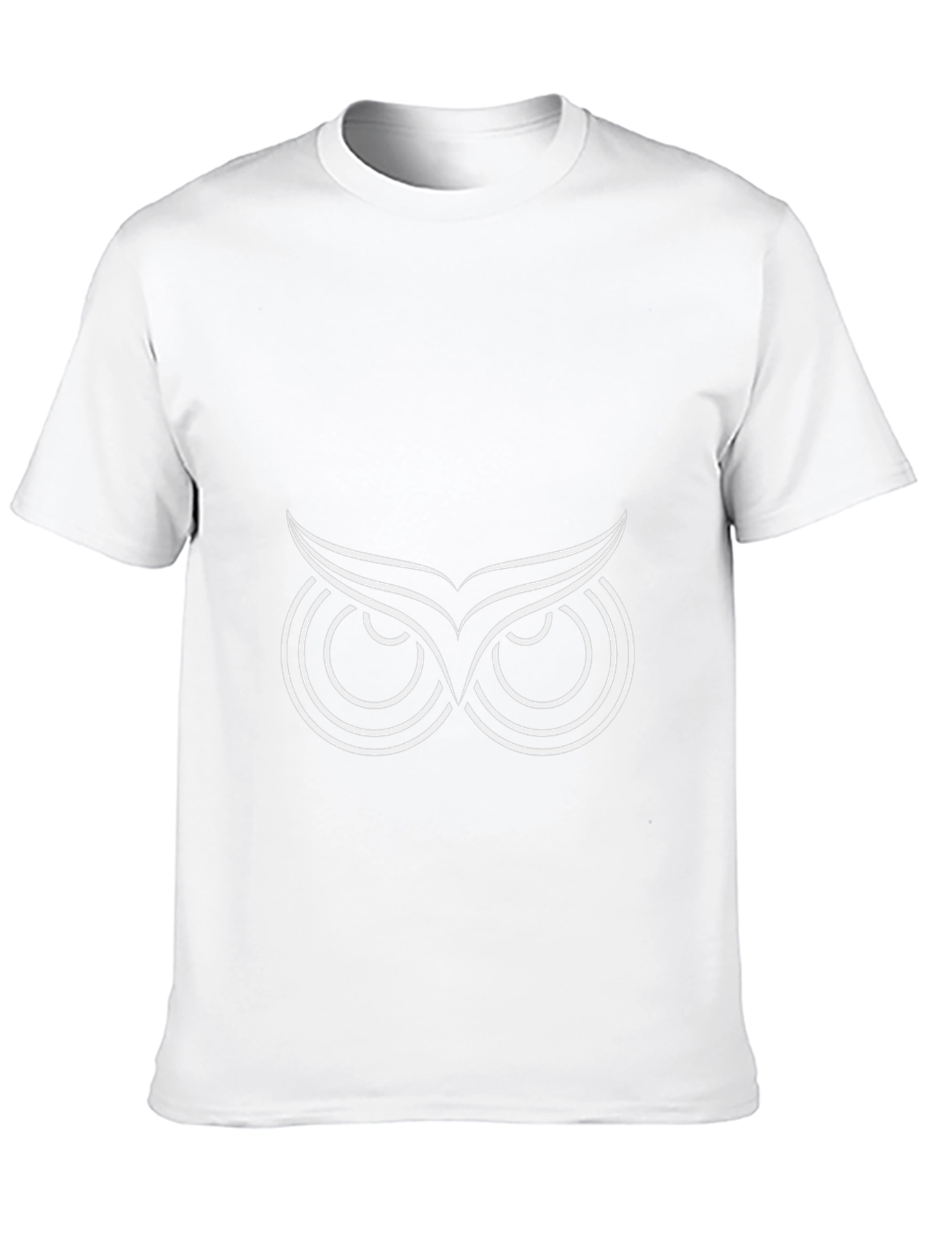 Owl Eyes Graphic Tee - Stylish Black Cotton T-Shirt