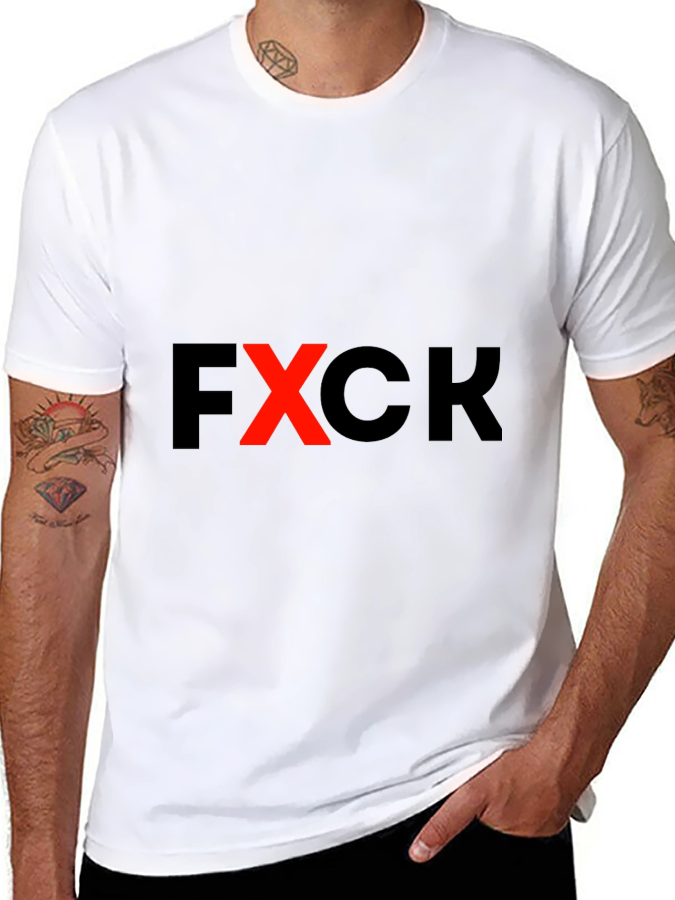FXCK Graphic Tee - Edgy Black T-Shirt