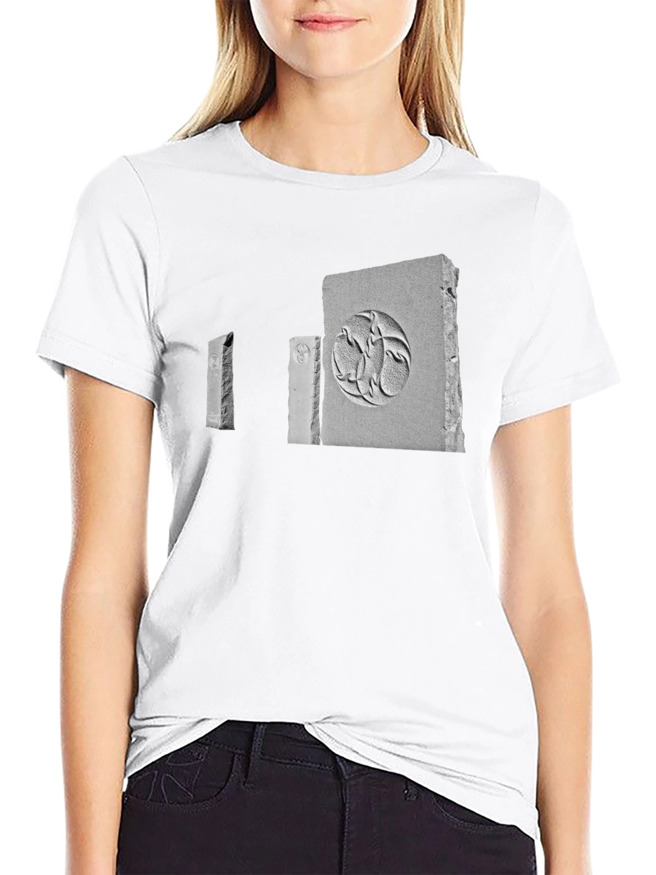 Monolith Graphic Tee - Modern Black Cotton T-Shirt