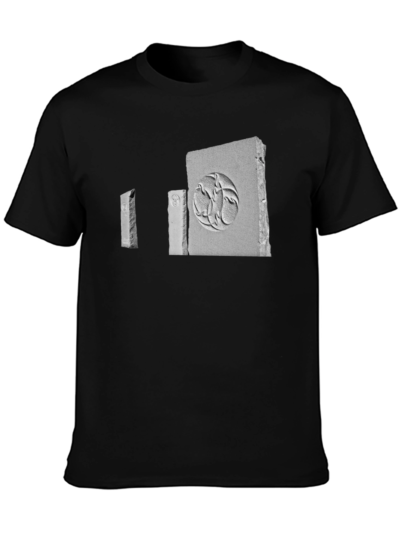 Monolith Graphic Tee - Modern Black Cotton T-Shirt