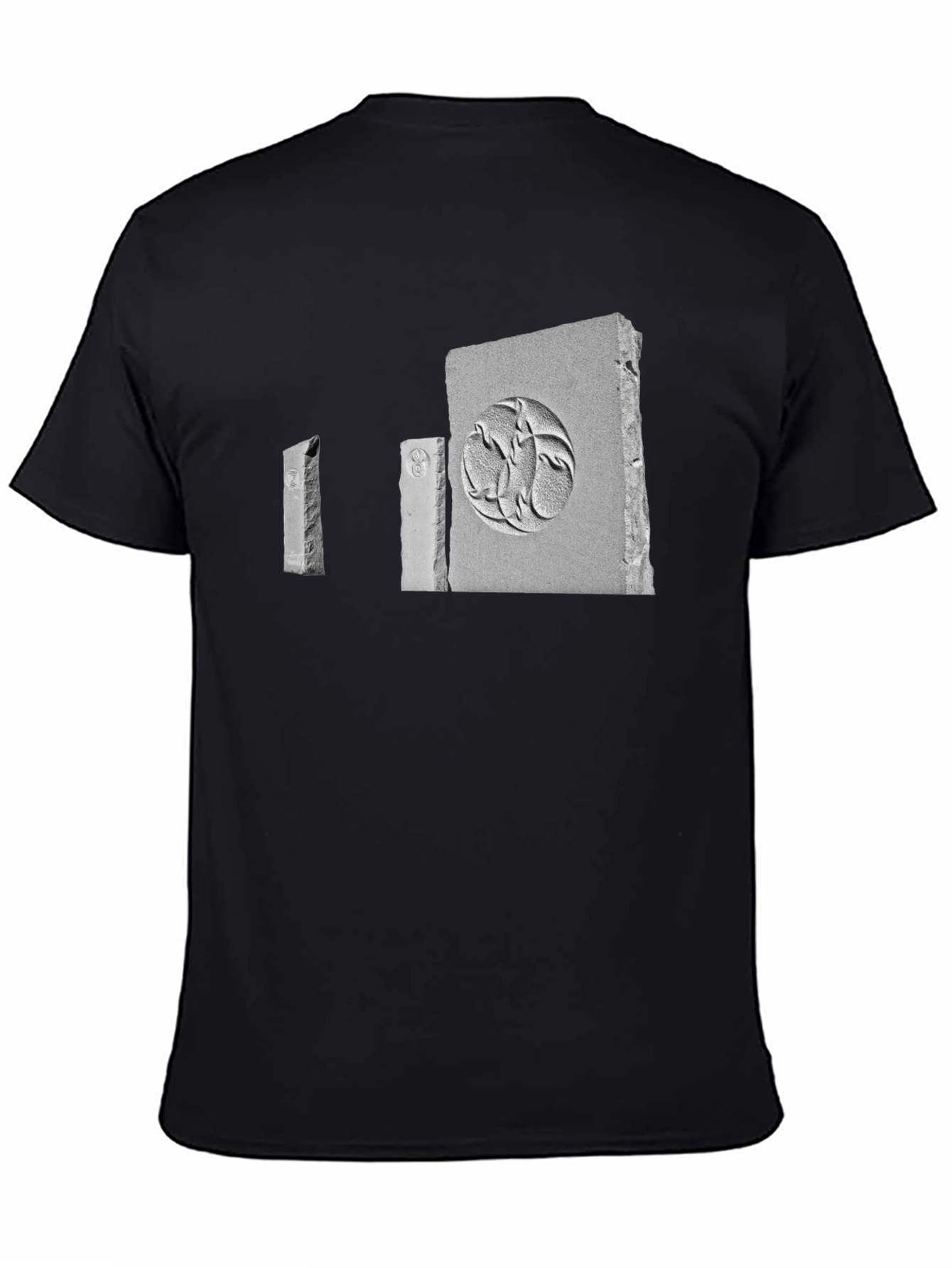 Monolith Graphic Tee - Modern Black Cotton T-Shirt