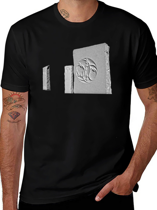 Monolith Graphic Tee - Modern Black Cotton T-Shirt