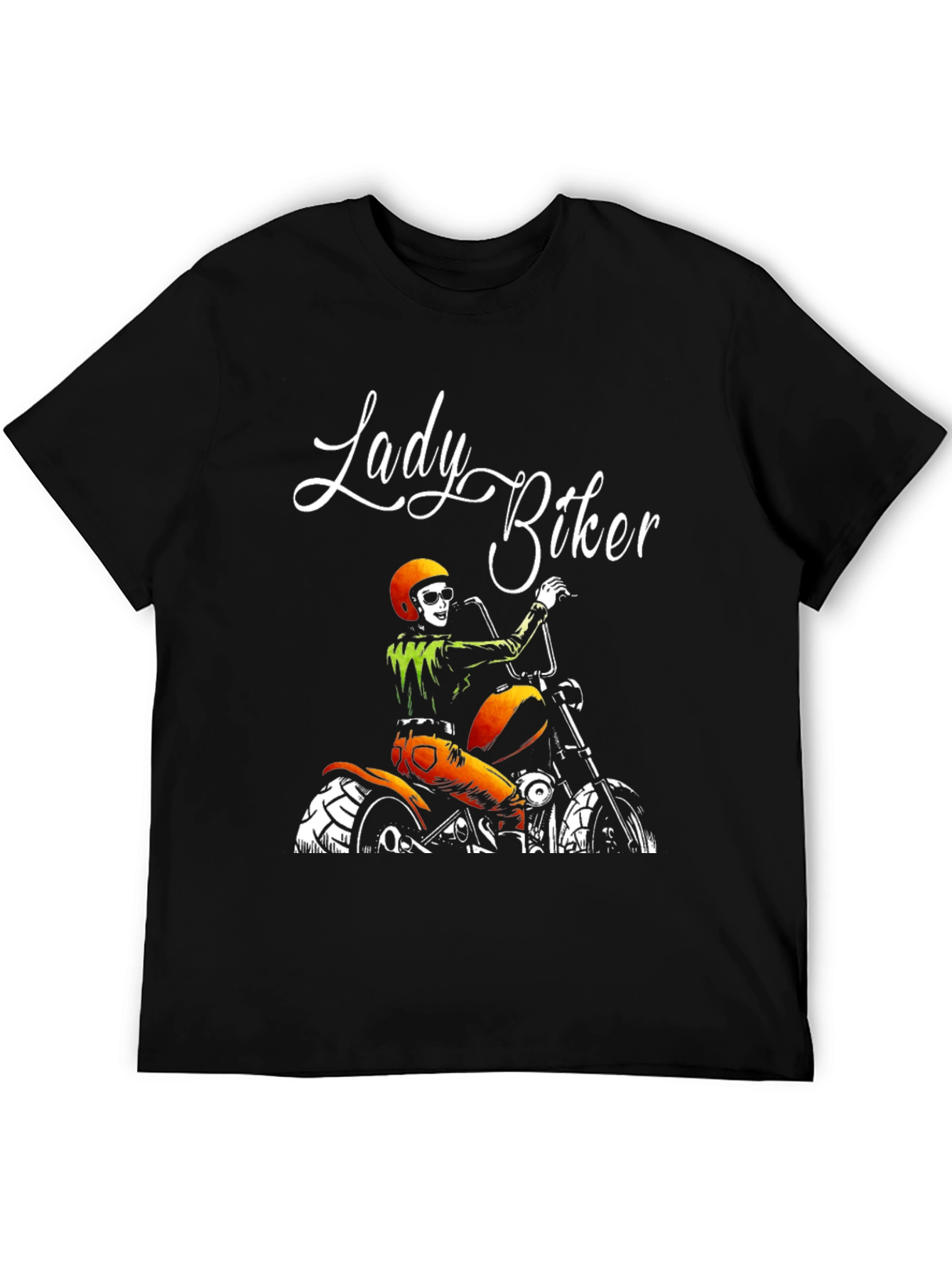 Lady Biker Graphic Tee - Ride in Style