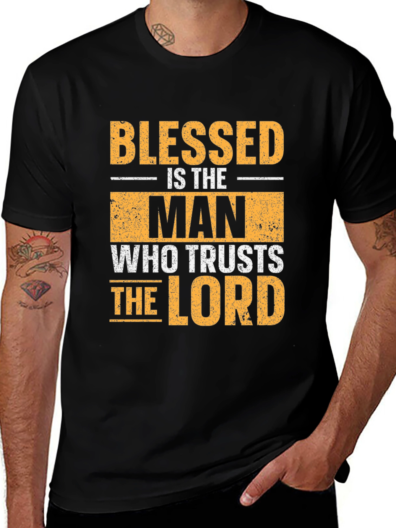 Blessed Is The Man T-Shirt Religious Christian