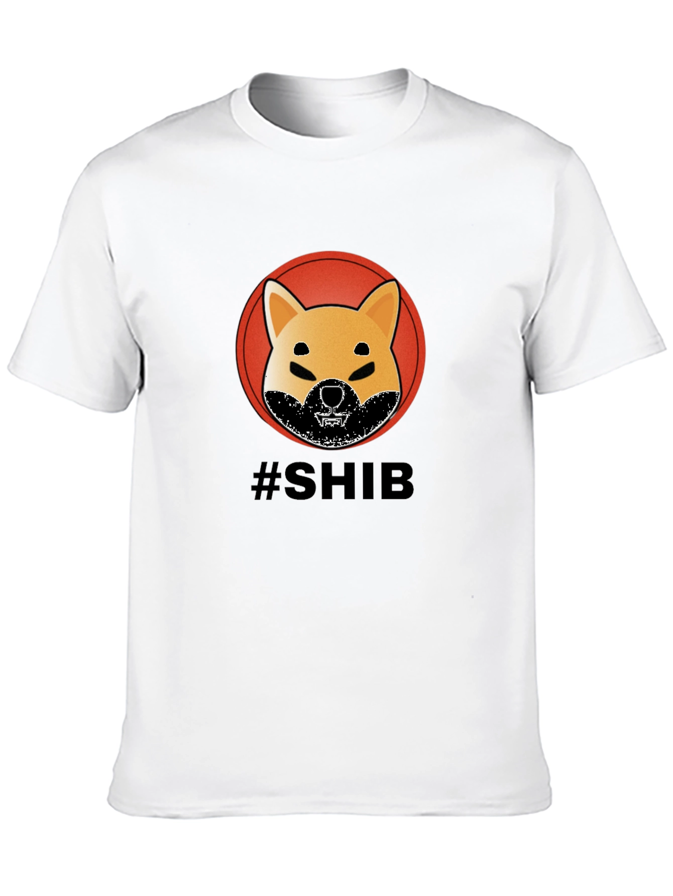Mens Black SHIB T-Shirt - Crypto Doge
