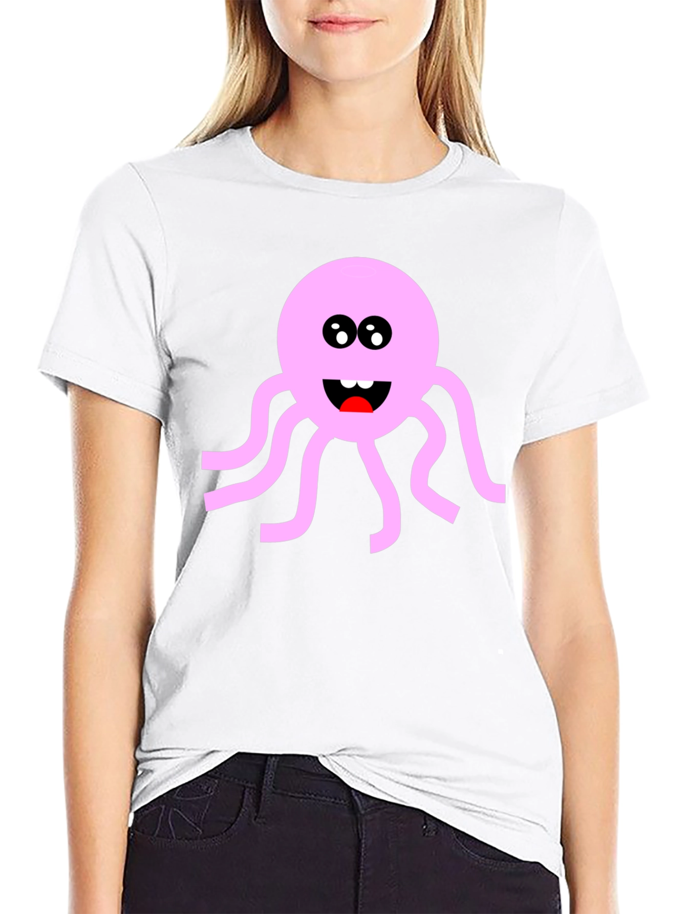 Pink Octopus Graphic T-Shirt - Fun & Unique!