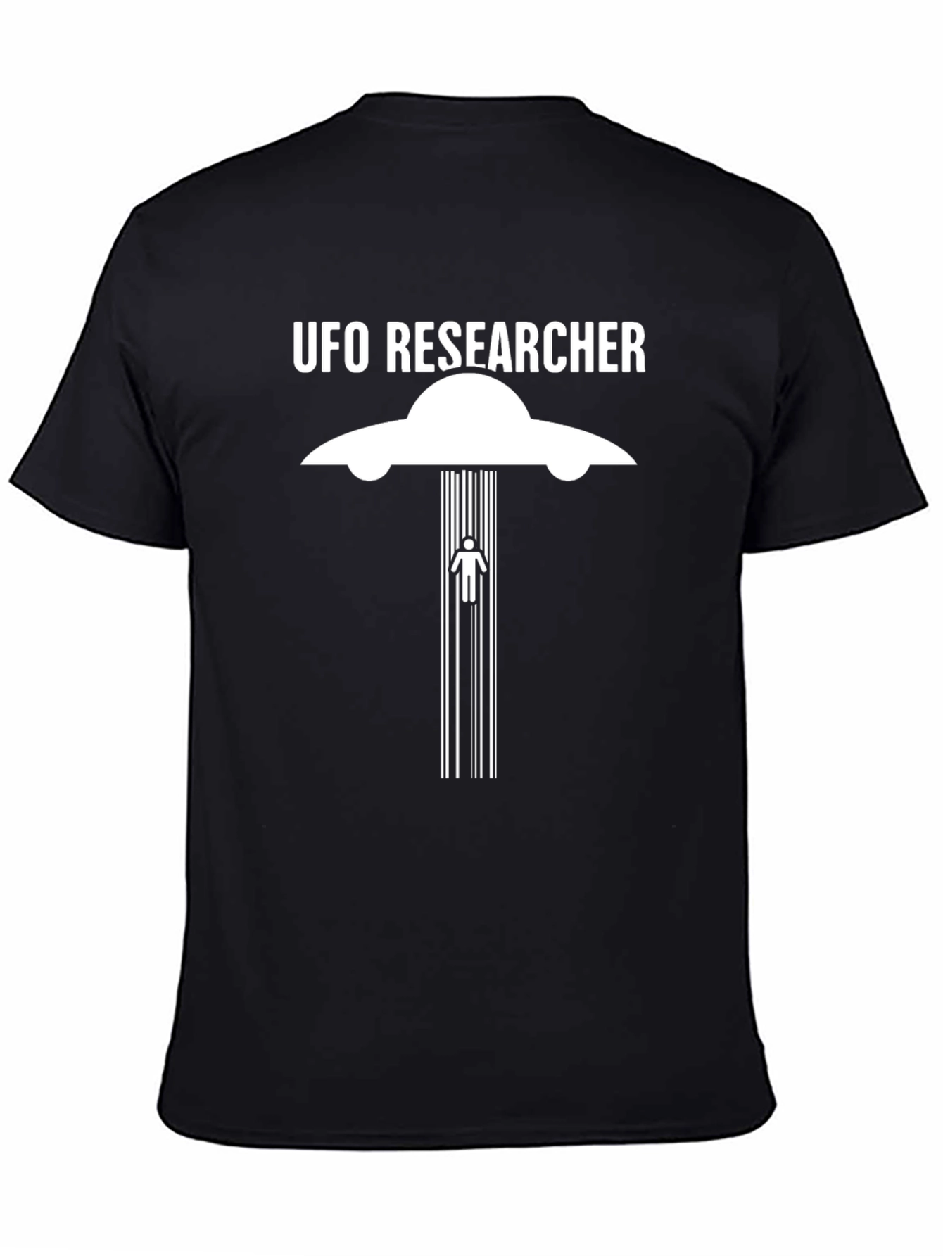 UFO Researcher T-Shirt - Sci-Fi Abduction Graphic Tee
