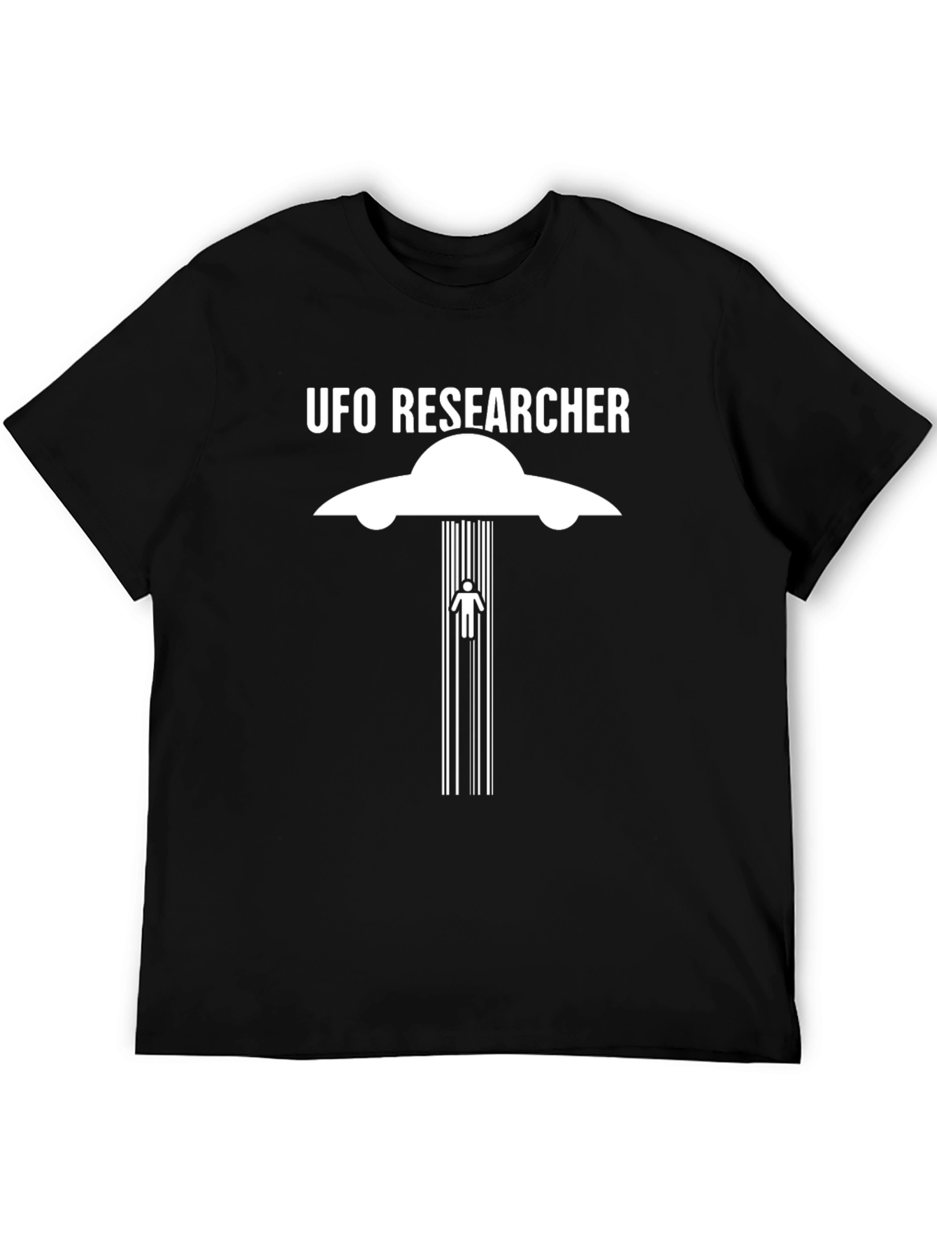 UFO Researcher T-Shirt - Sci-Fi Abduction Graphic Tee