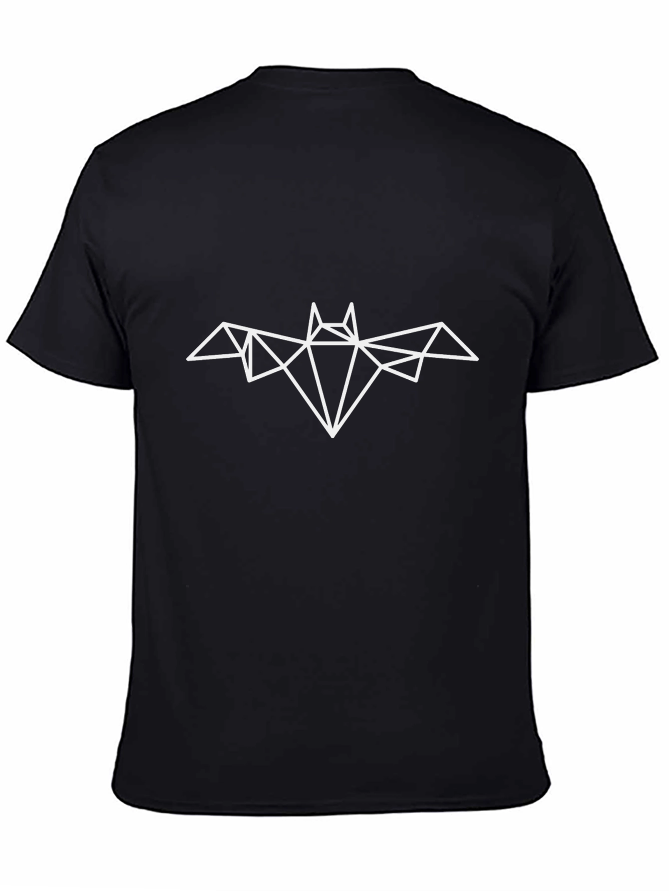 Geometric Bat T-Shirt - Black