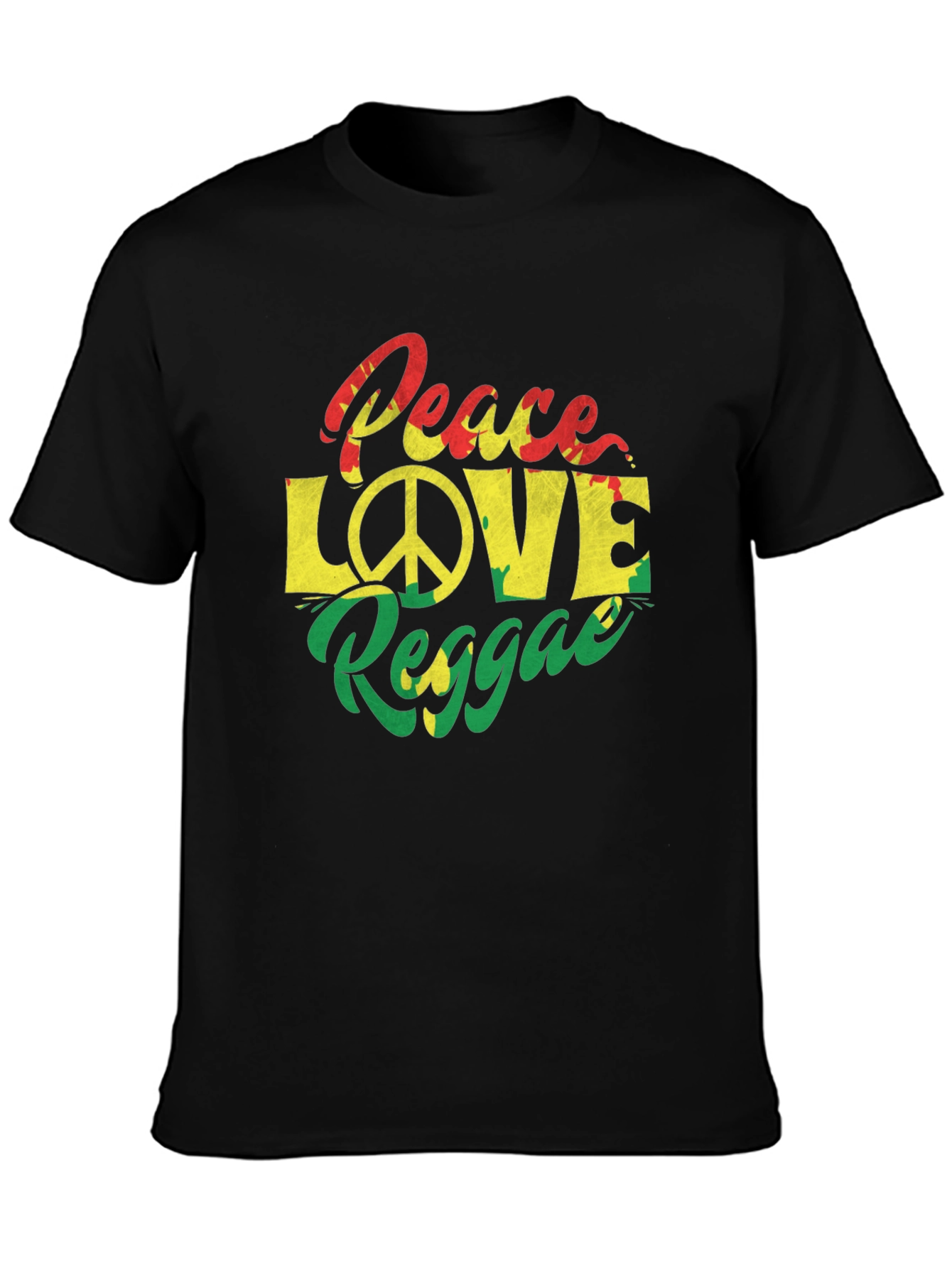 Peace Love Reggae Graphic T-Shirt