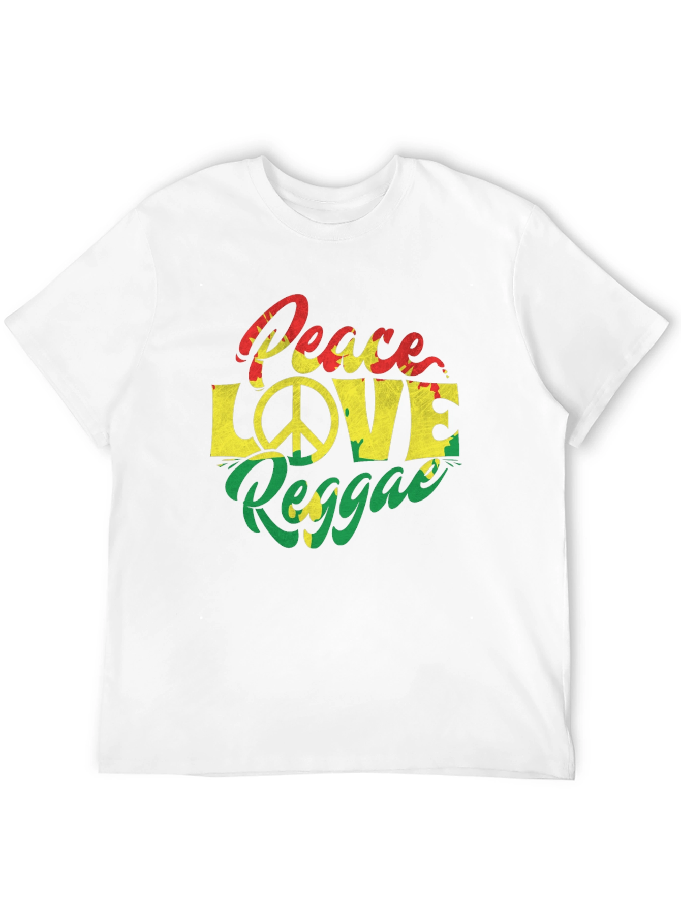 Peace Love Reggae Graphic T-Shirt