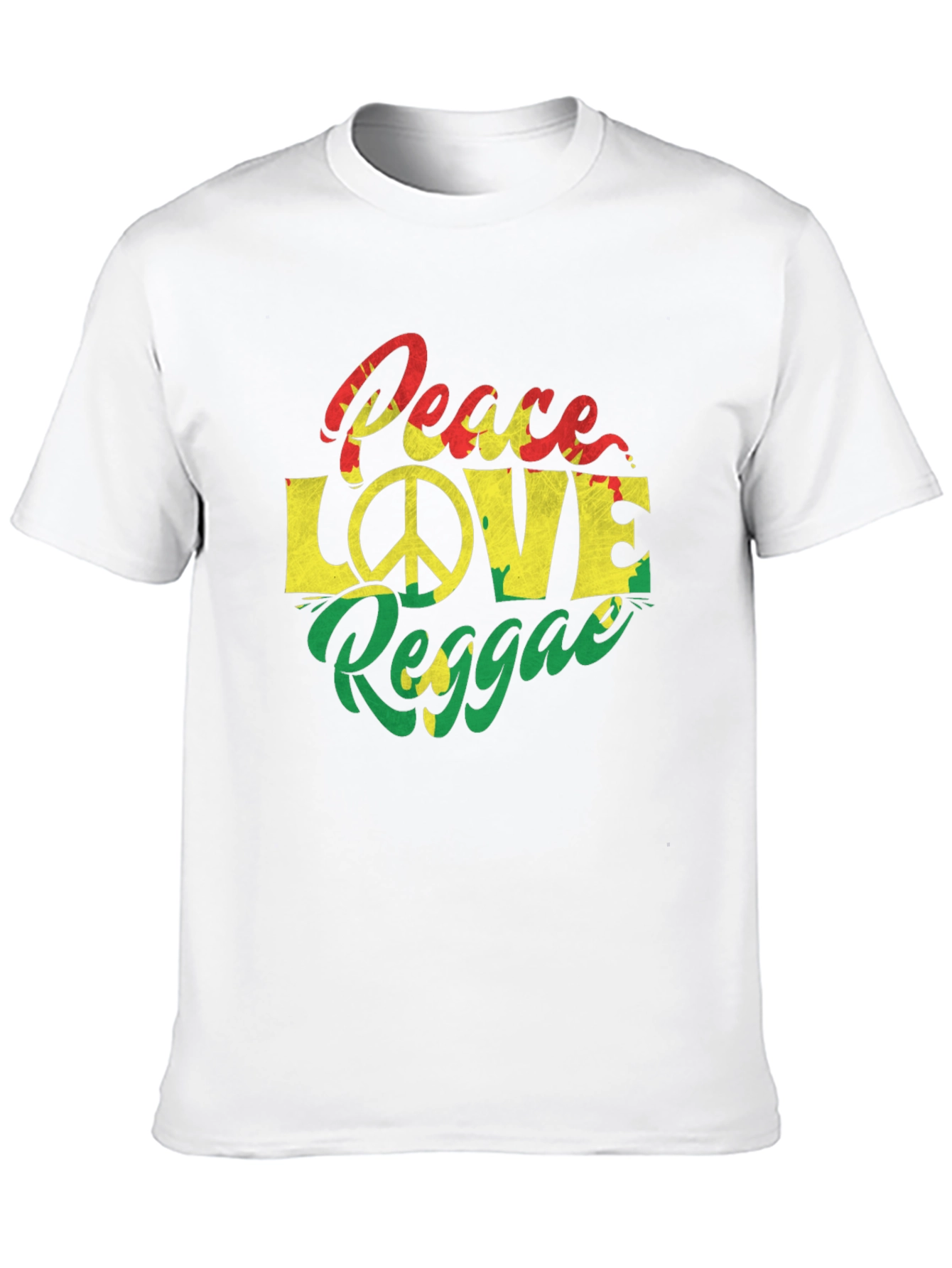 Peace Love Reggae Graphic T-Shirt