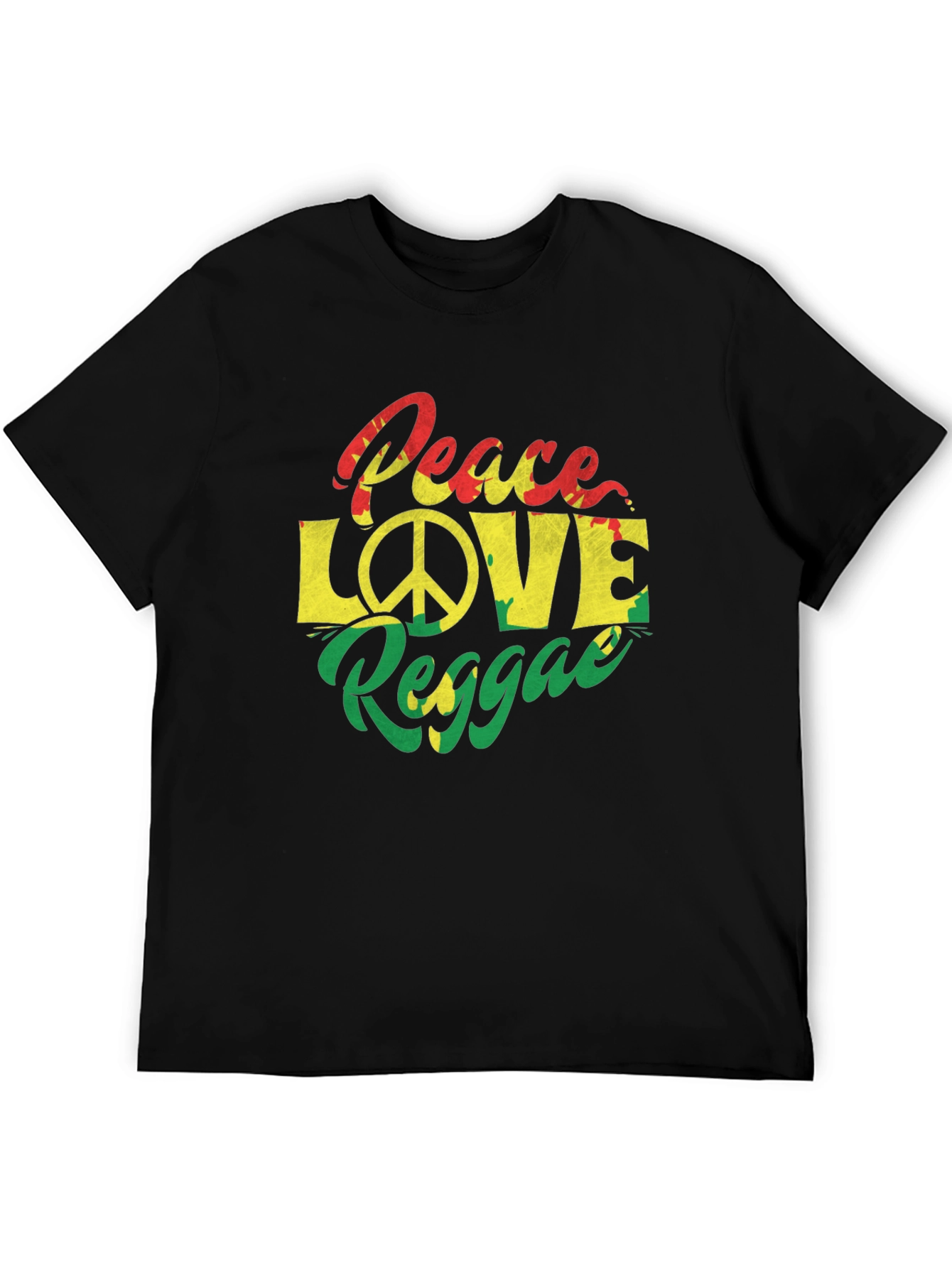 Peace Love Reggae Graphic T-Shirt